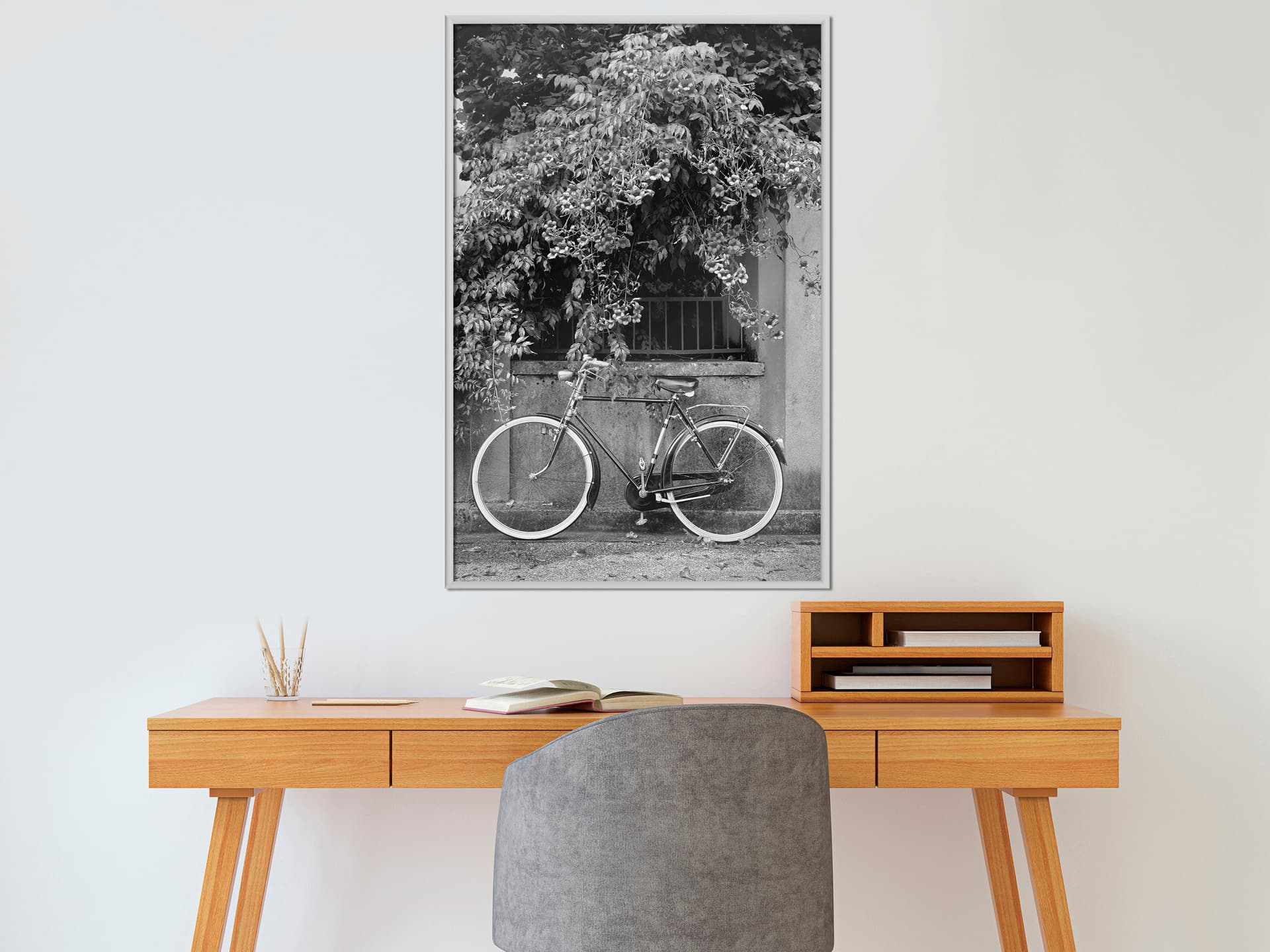 

Plakat - Rower z białymi oponami (rozmiar 20x30, wykończenie Rama biała)