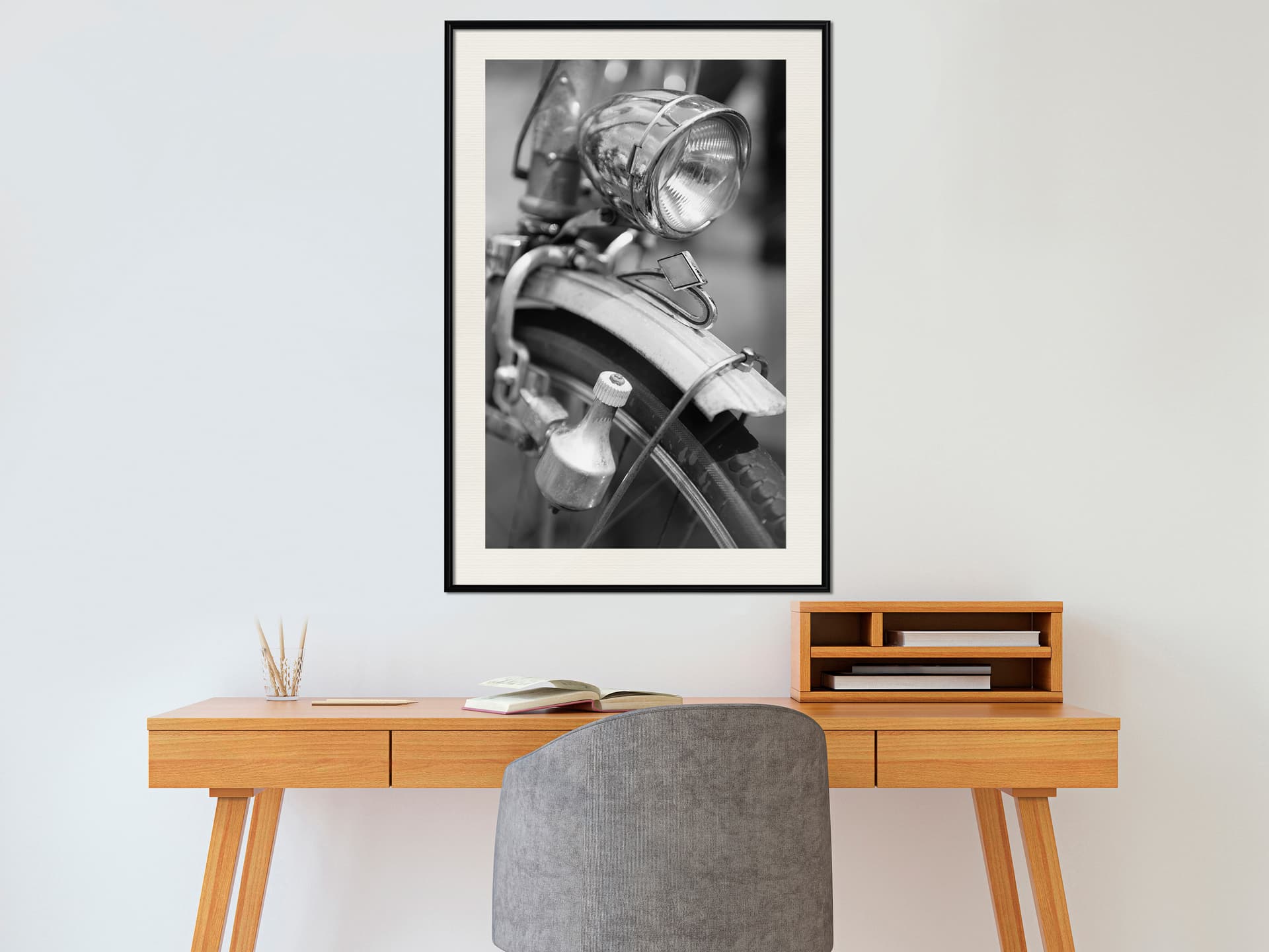 

Plakat - Lampa i dynamo (rozmiar 40x60, wykończenie Rama czarna z passe-partout)