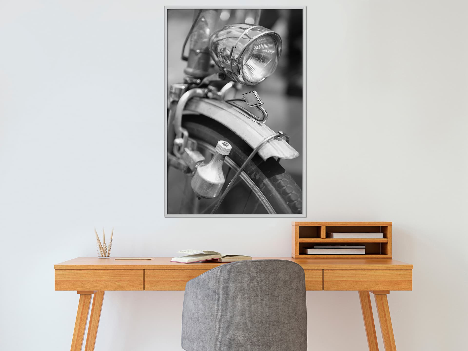 

Plakat - Lampa i dynamo (rozmiar 20x30, wykończenie Rama biała)