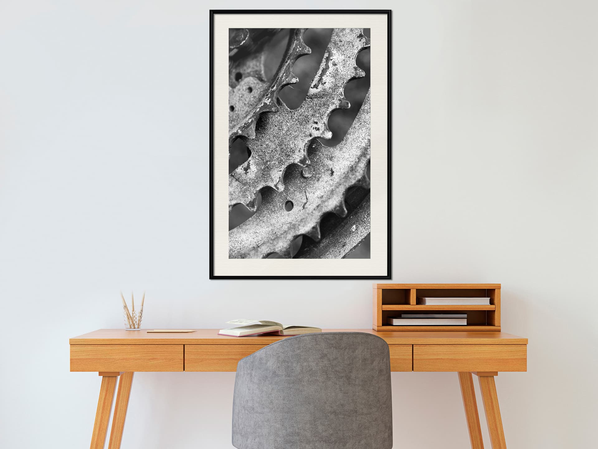

Plakat - Zębatka (rozmiar 20x30, wykończenie Rama czarna z passe-partout)