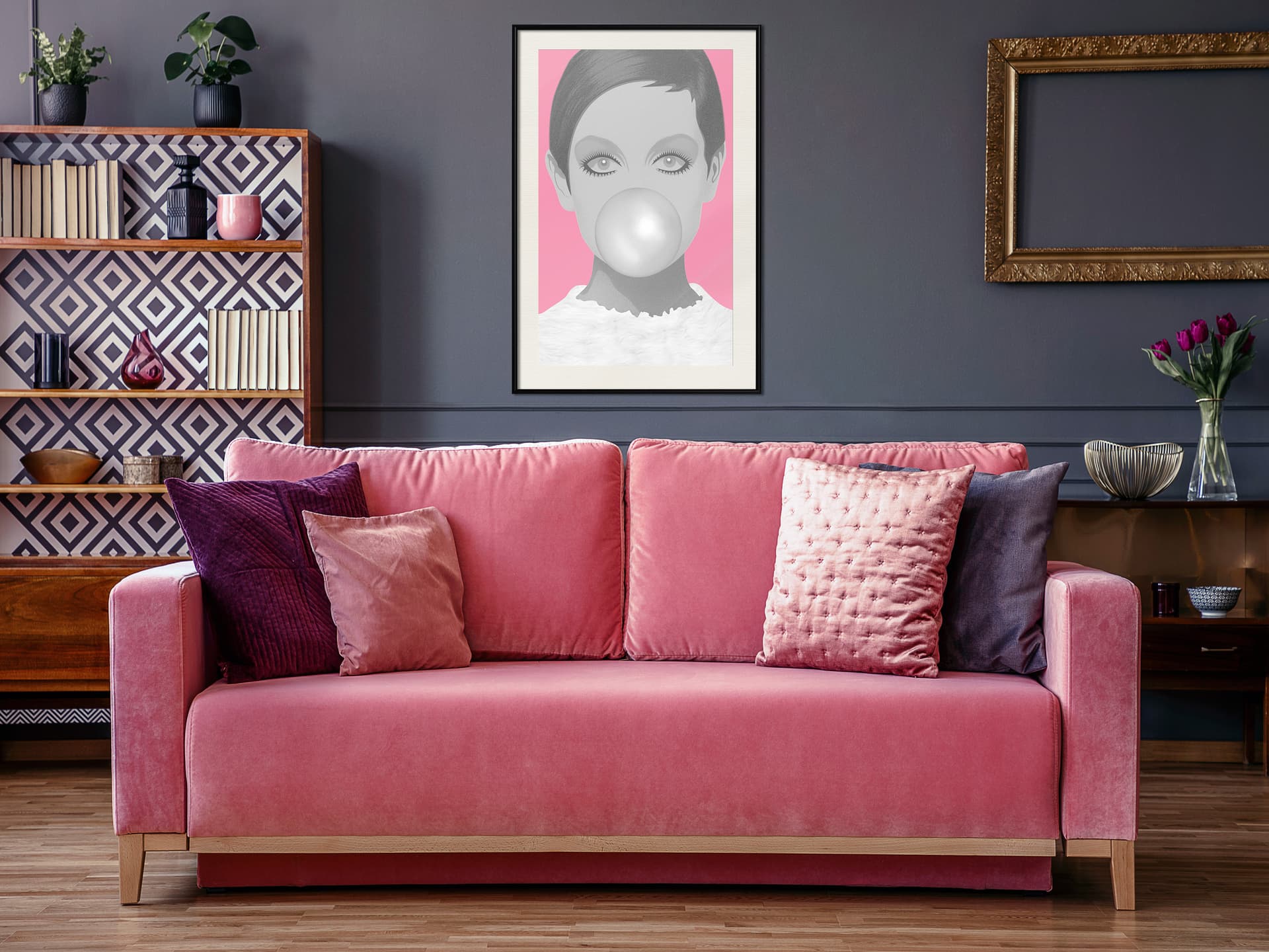 

Plakat - Twiggy (rozmiar 30x45, wykończenie Rama czarna z passe-partout)