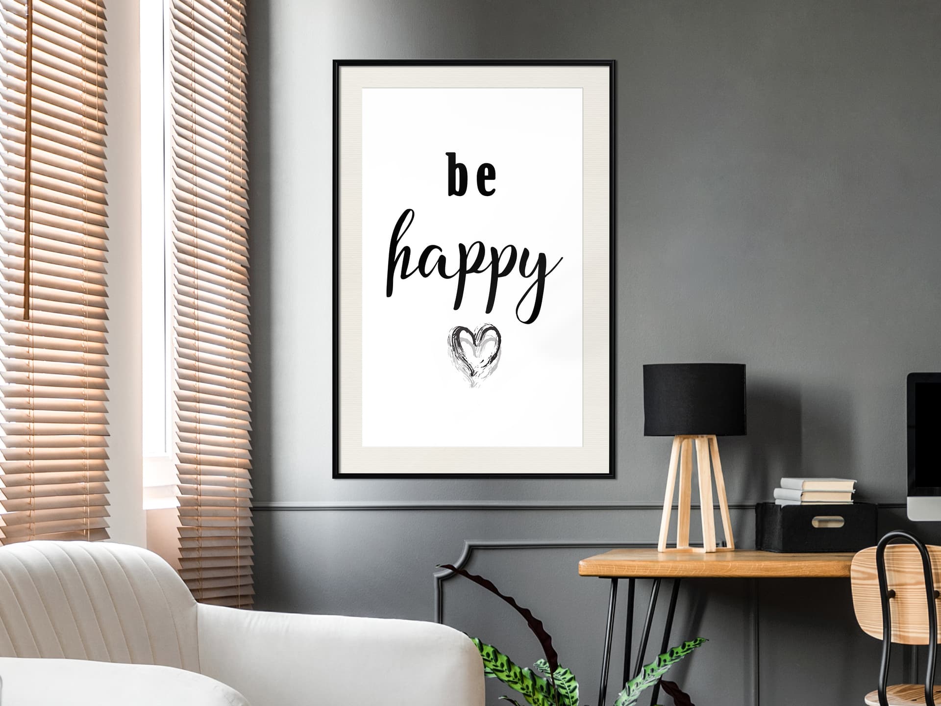 

Plakat - Don't Worry (rozmiar 20x30, wykończenie Rama czarna z passe-partout)