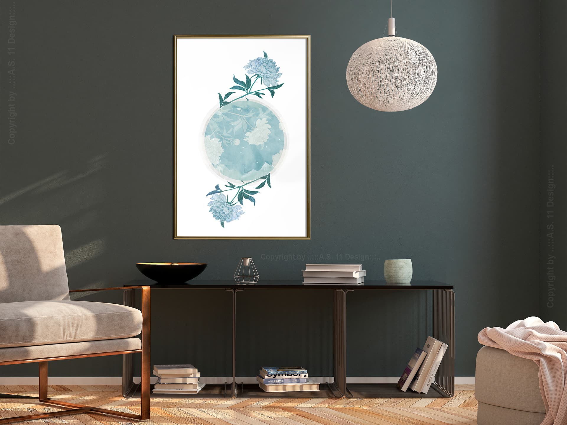 

Plakat - Świat w odcieniach błękitu (rozmiar 20x30, wykończenie Rama złota)