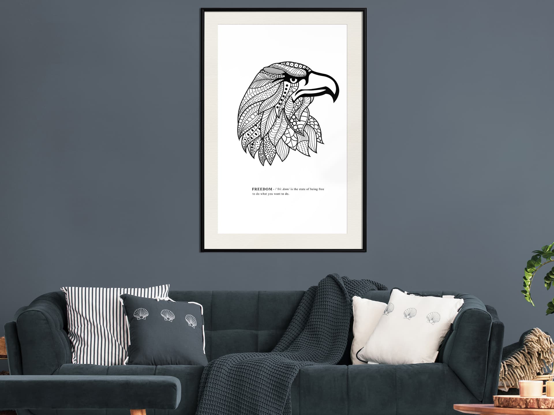 

Plakat - Symbol wolności (rozmiar 40x60, wykończenie Rama czarna z passe-partout)