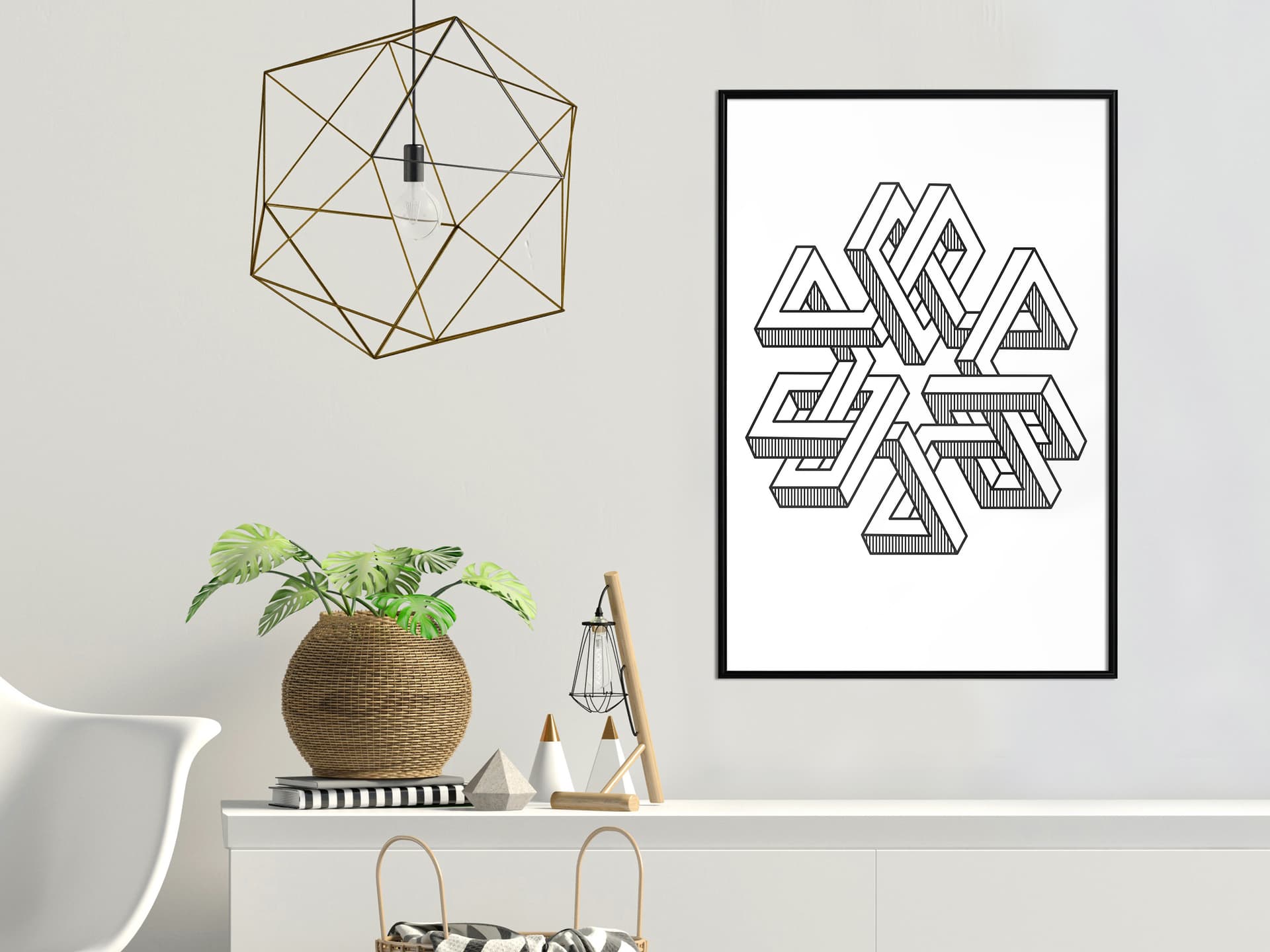 

Plakat - Figura niemożliwa (rozmiar 40x60, wykończenie Rama czarna)