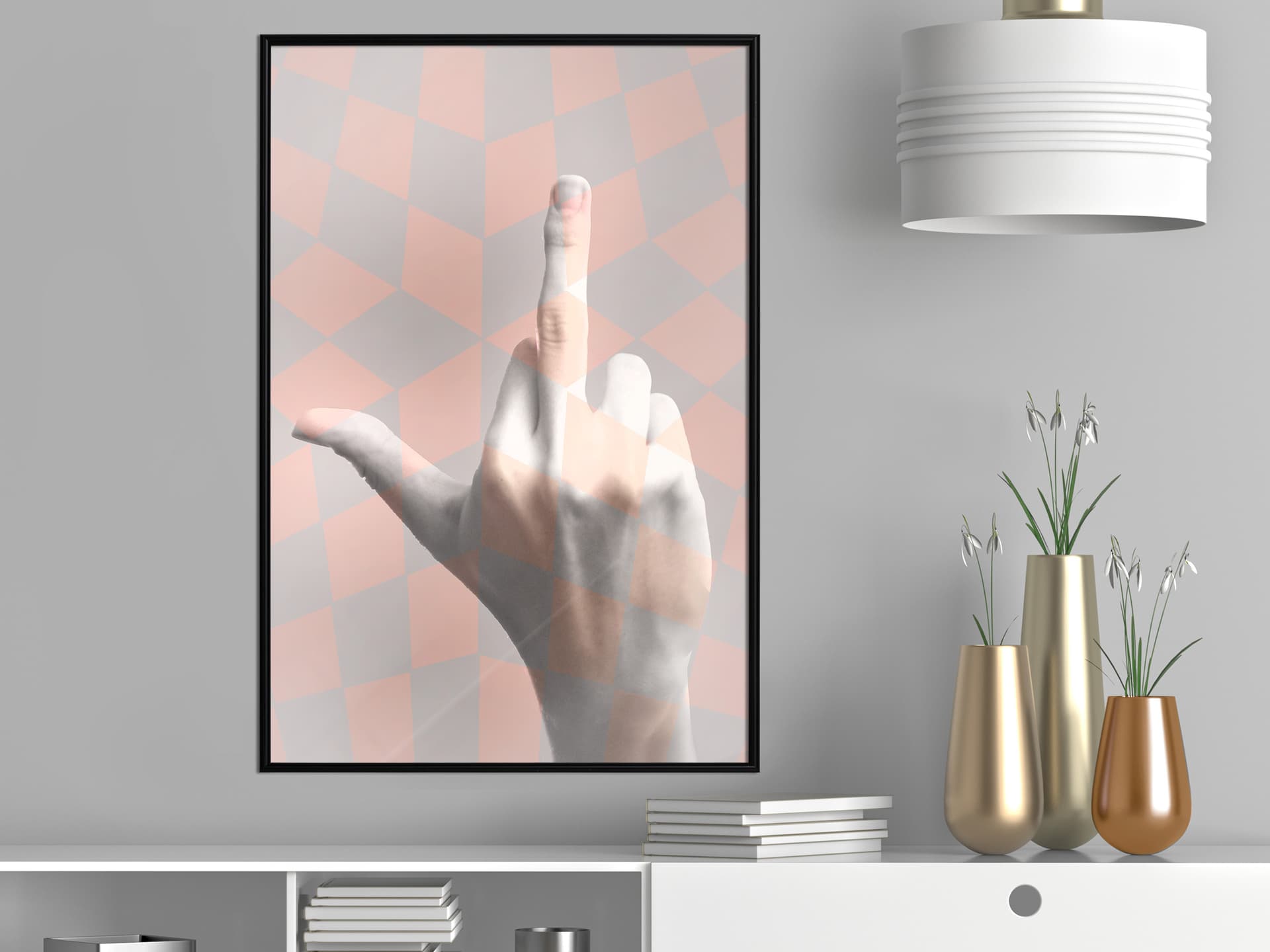 

Plakat - Środkowy palec (rozmiar 40x60, wykończenie Rama czarna)