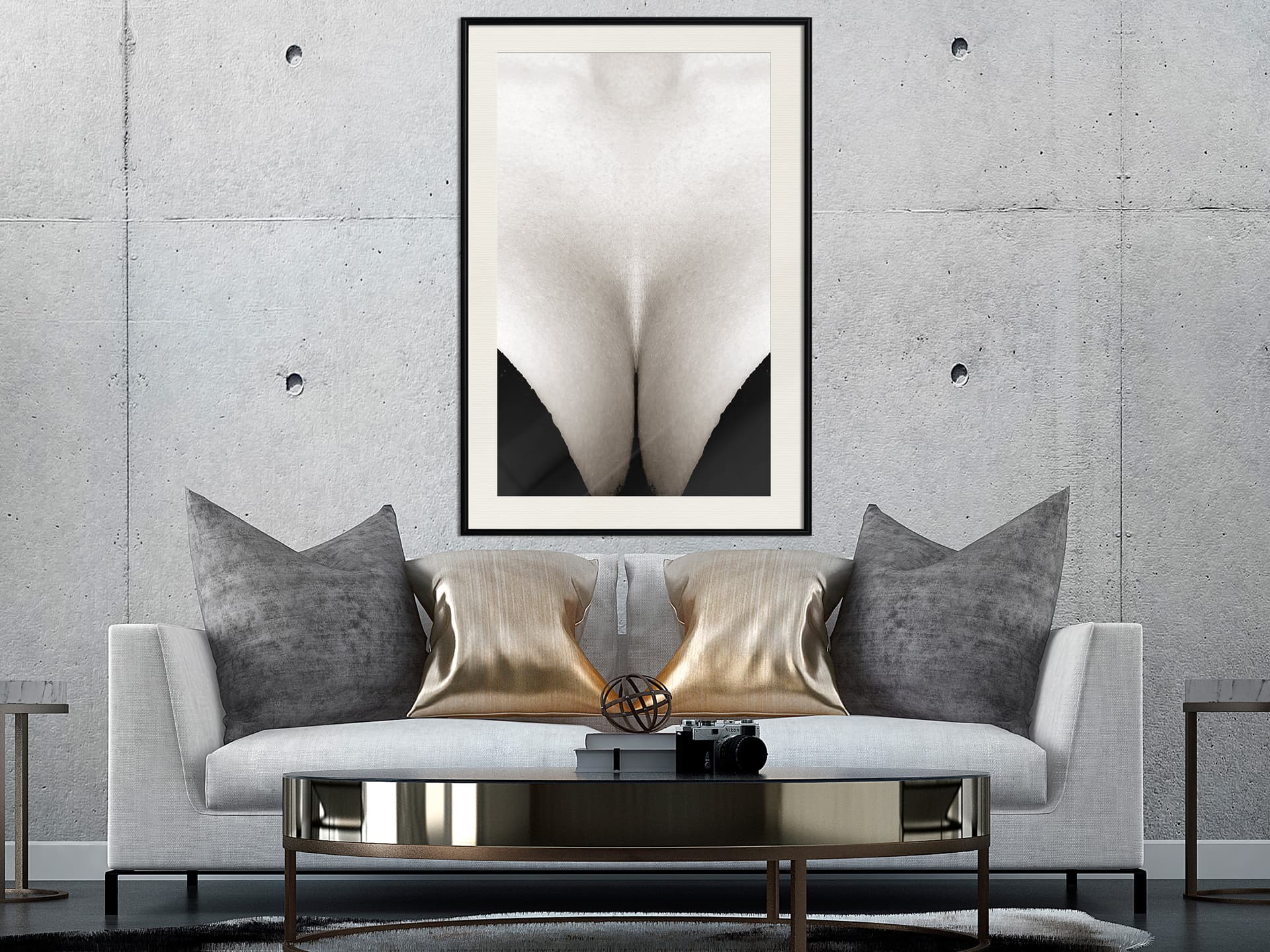 

Plakat - Delikatna skóra (rozmiar 30x45, wykończenie Rama czarna z passe-partout)