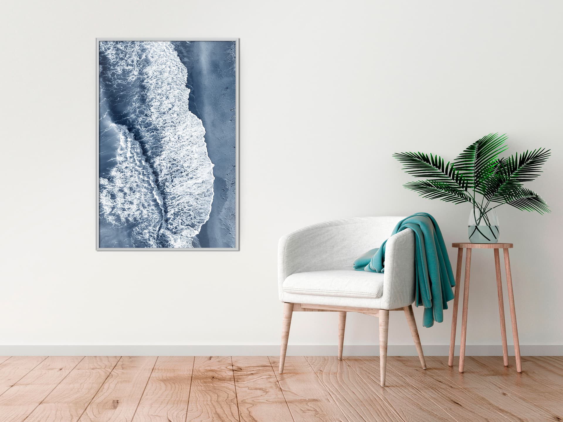 

Plakat - Spieniona fala (rozmiar 20x30, wykończenie Rama biała)