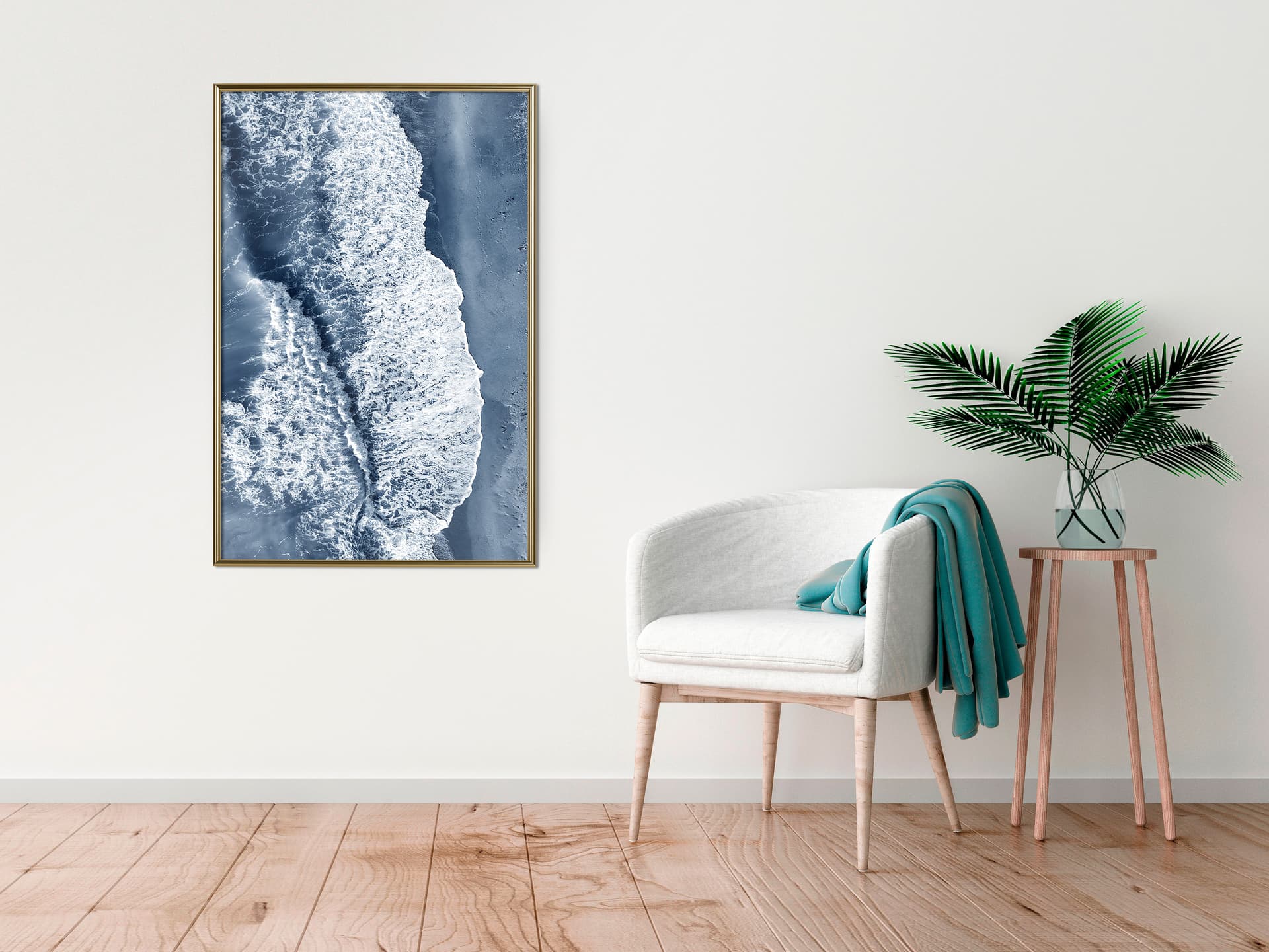 

Plakat - Spieniona fala (rozmiar 20x30, wykończenie Rama złota)