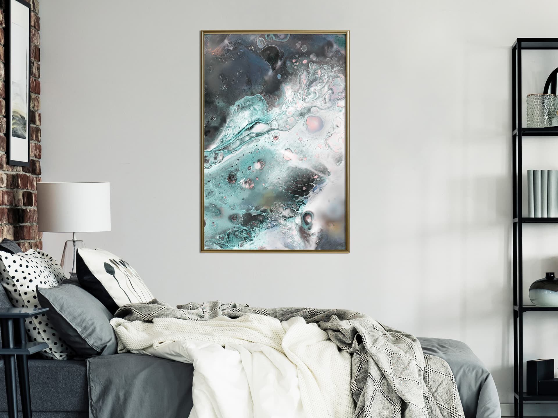 

Plakat - Granica wody i ziemi (rozmiar 20x30, wykończenie Rama złota)