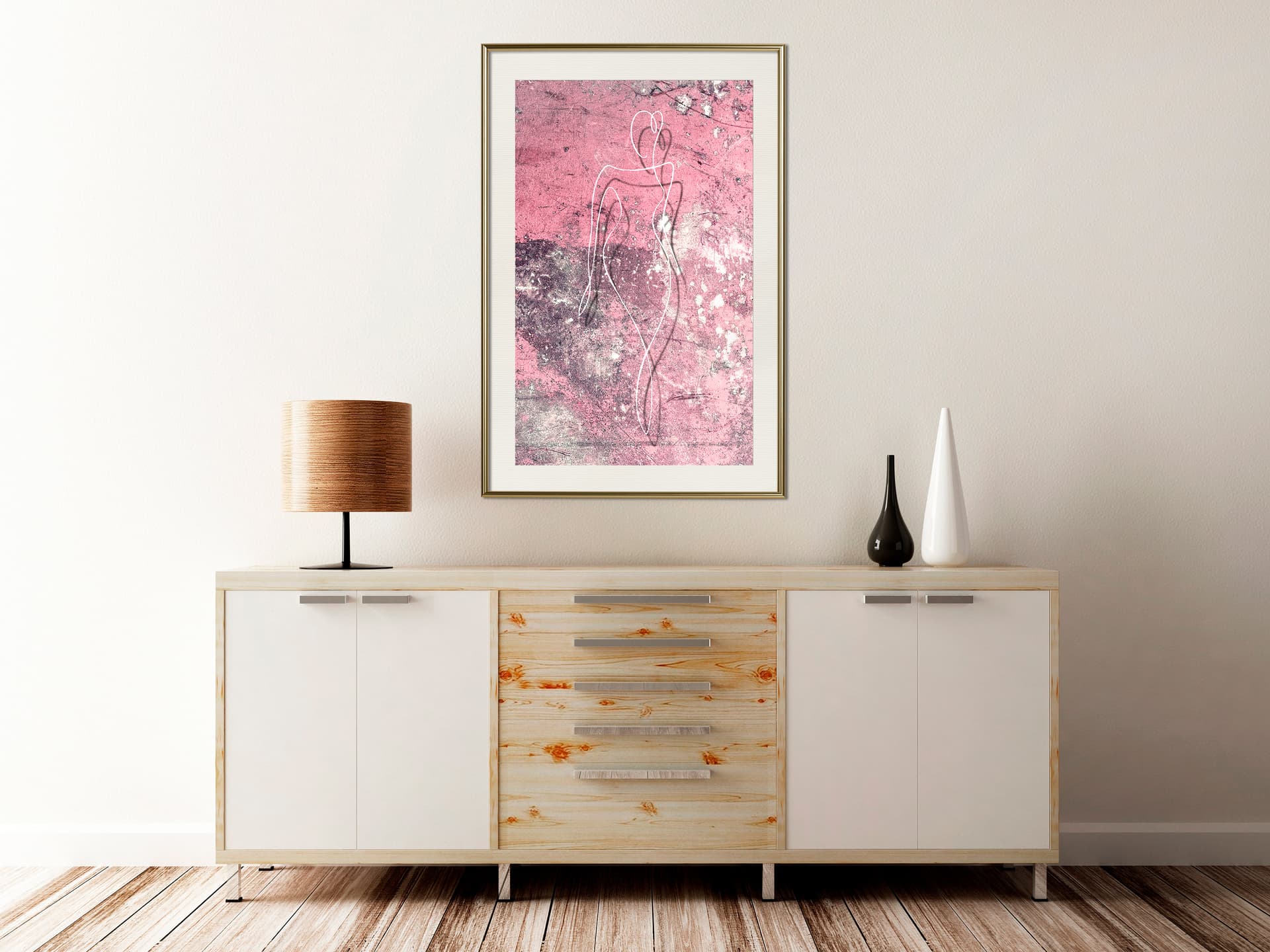 

Plakat - Esencja kobiecości (rozmiar 20x30, wykończenie Rama złota z passe-partout)