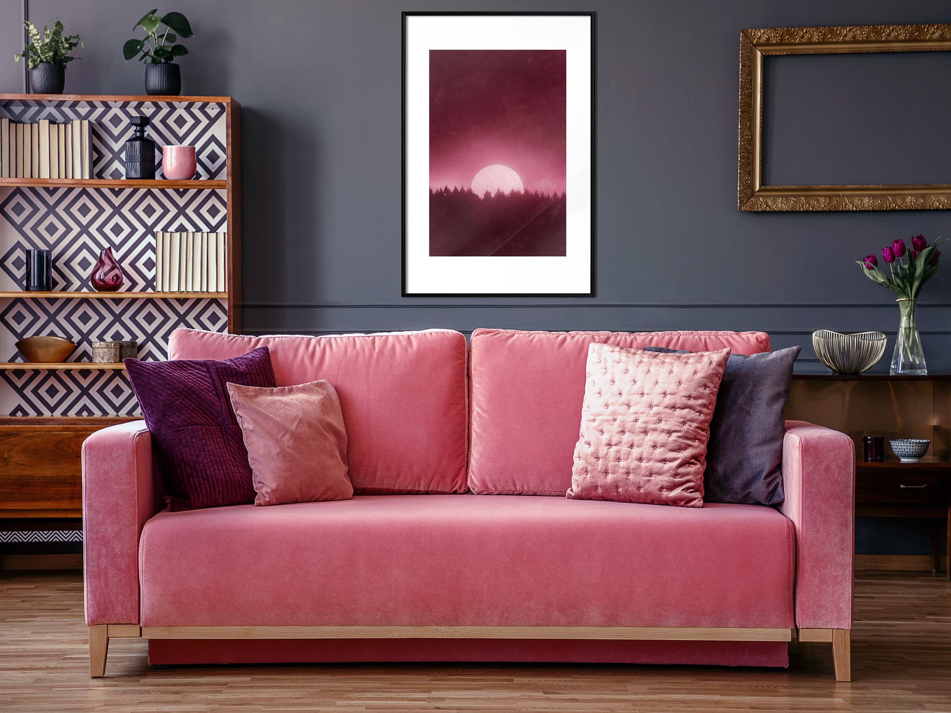 

Plakat - Wschód księżyca (rozmiar 20x30, wykończenie Rama czarna)