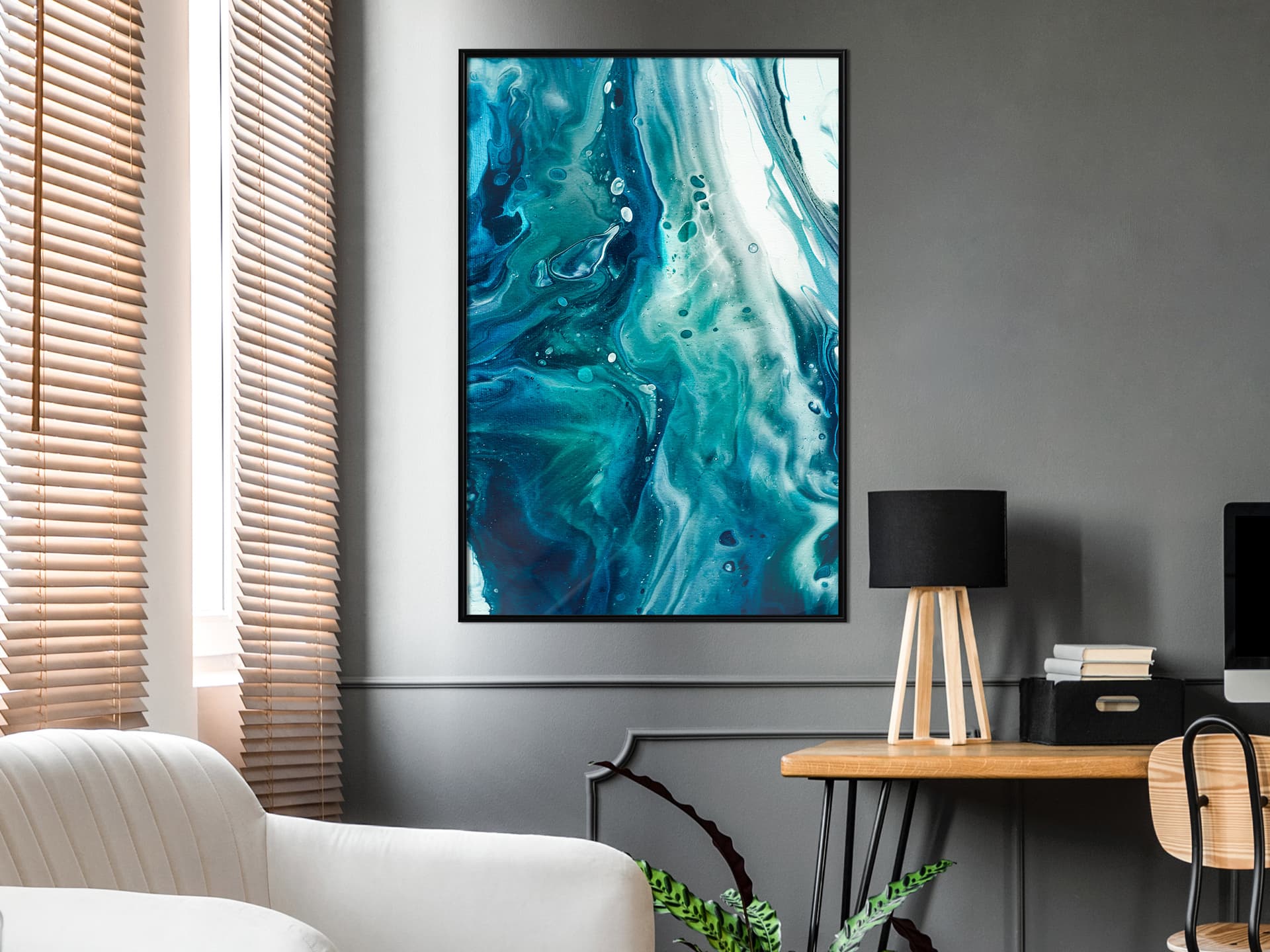 

Plakat - Acrylic Pouring II (rozmiar 40x60, wykończenie Rama czarna)