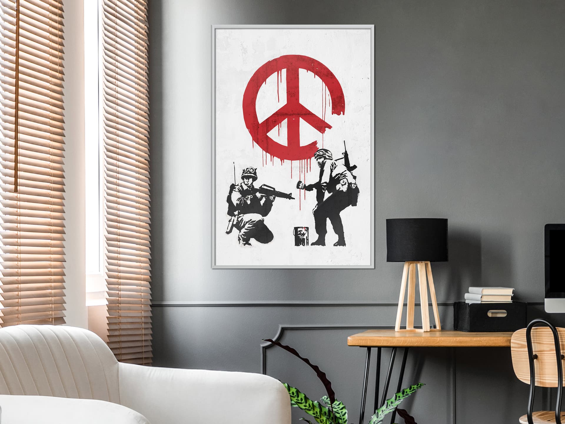 

Plakat - Banksy: CND Soldiers II (rozmiar 20x30, wykończenie Rama biała)