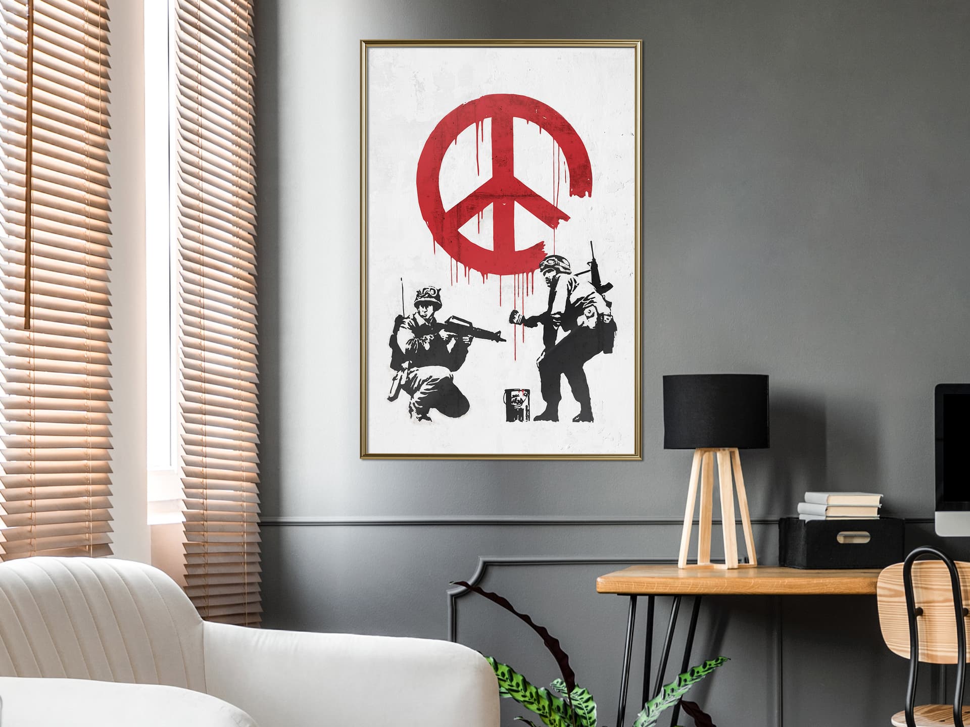 

Plakat - Banksy: CND Soldiers II (rozmiar 30x45, wykończenie Rama złota)