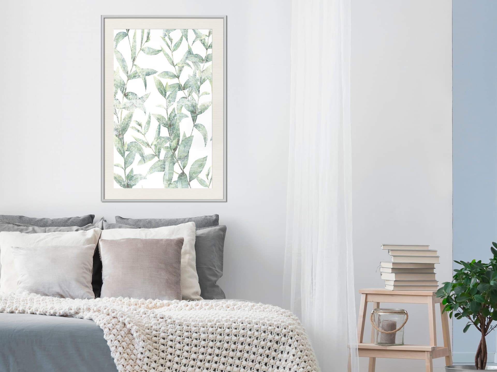 

Plakat - Zwiewny batyst (rozmiar 20x30, wykończenie Rama biała z passe-partout)
