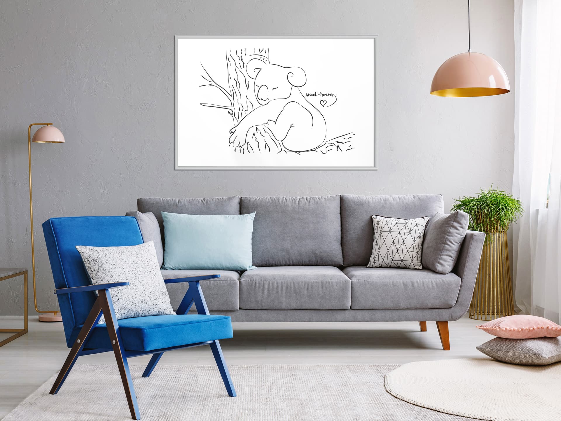 

Plakat - Odpoczywający koala (rozmiar 30x20, wykończenie Rama biała)