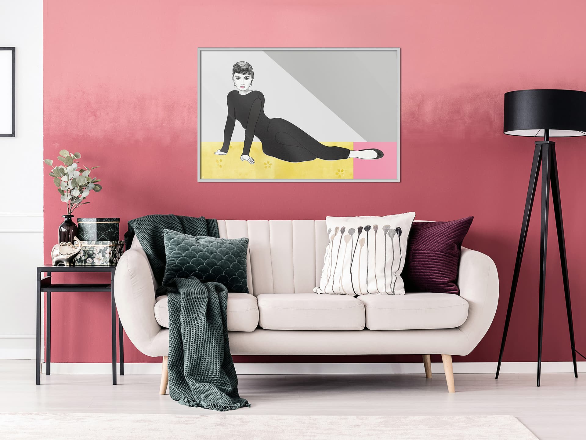 

Plakat - Elegancka Audrey (rozmiar 30x20, wykończenie Rama biała)