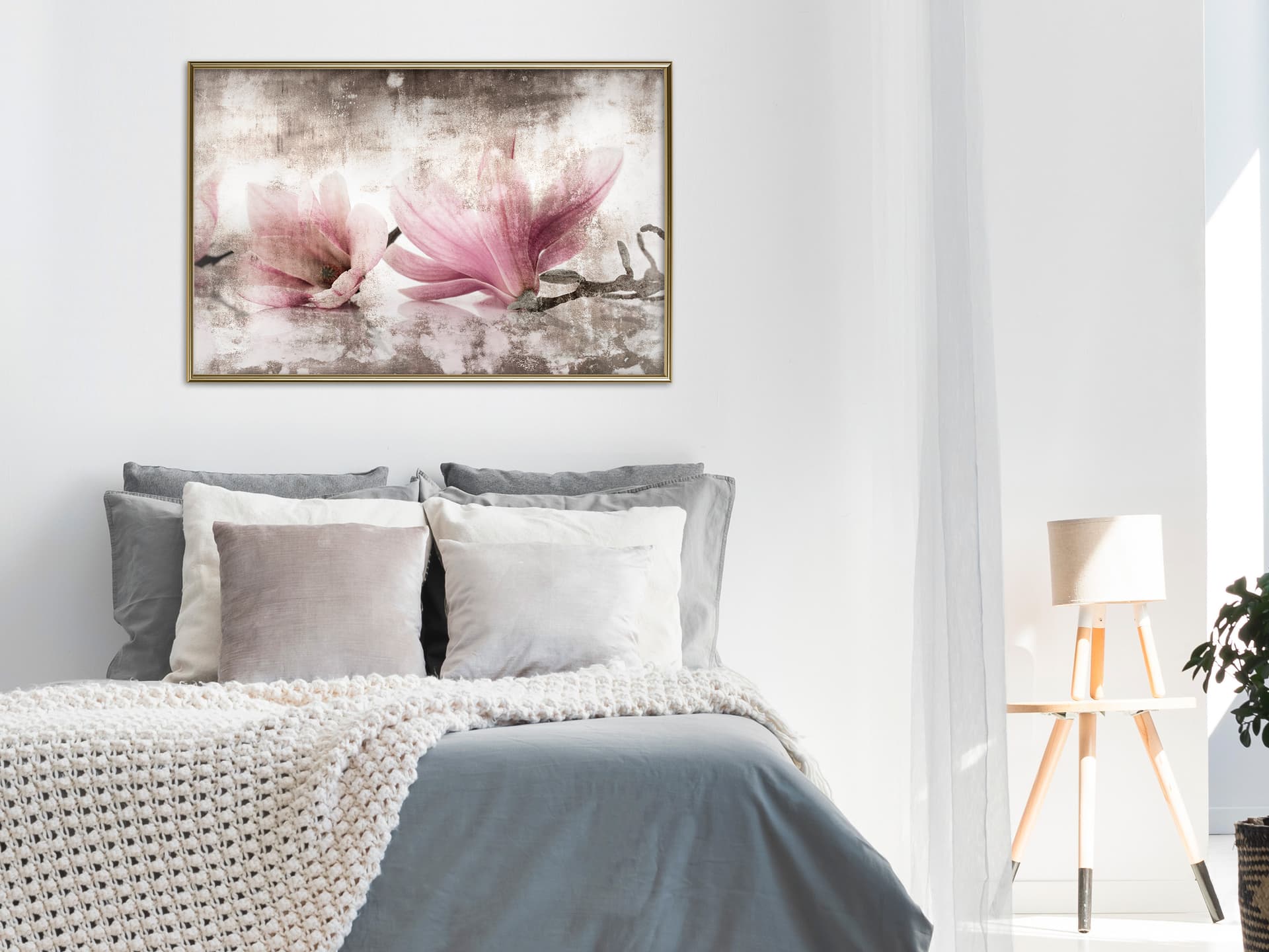 

Plakat - Zerwane magnolie (rozmiar 30x20, wykończenie Rama złota)