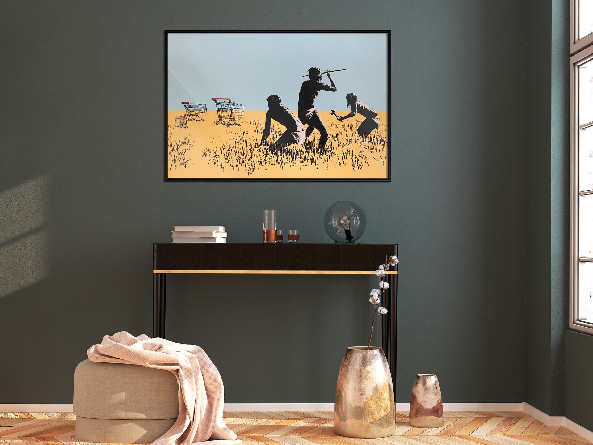 

Plakat - Banksy: Trolley Hunters (rozmiar 30x20, wykończenie Rama czarna)