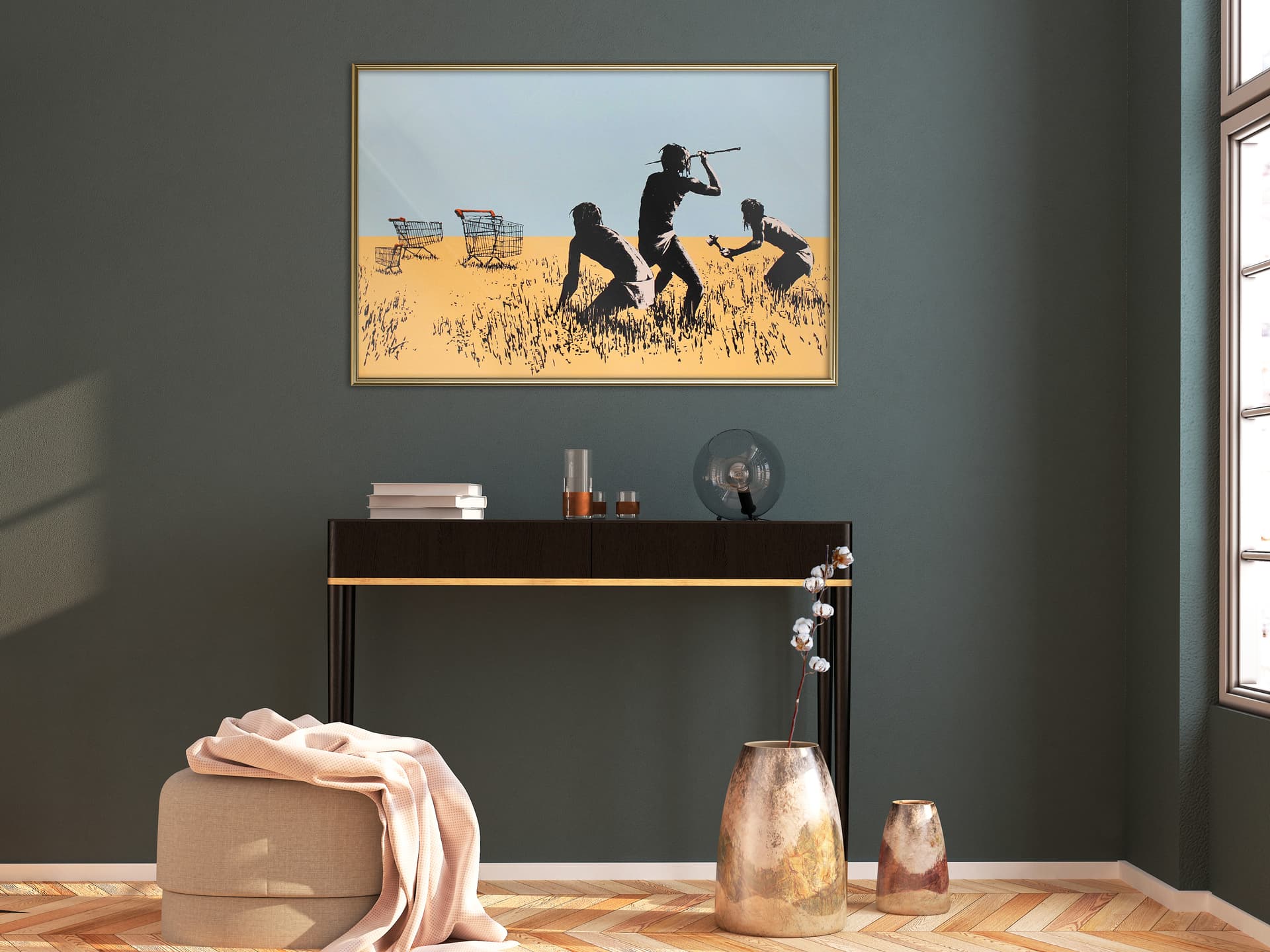 

Plakat - Banksy: Trolley Hunters (rozmiar 30x20, wykończenie Rama złota)