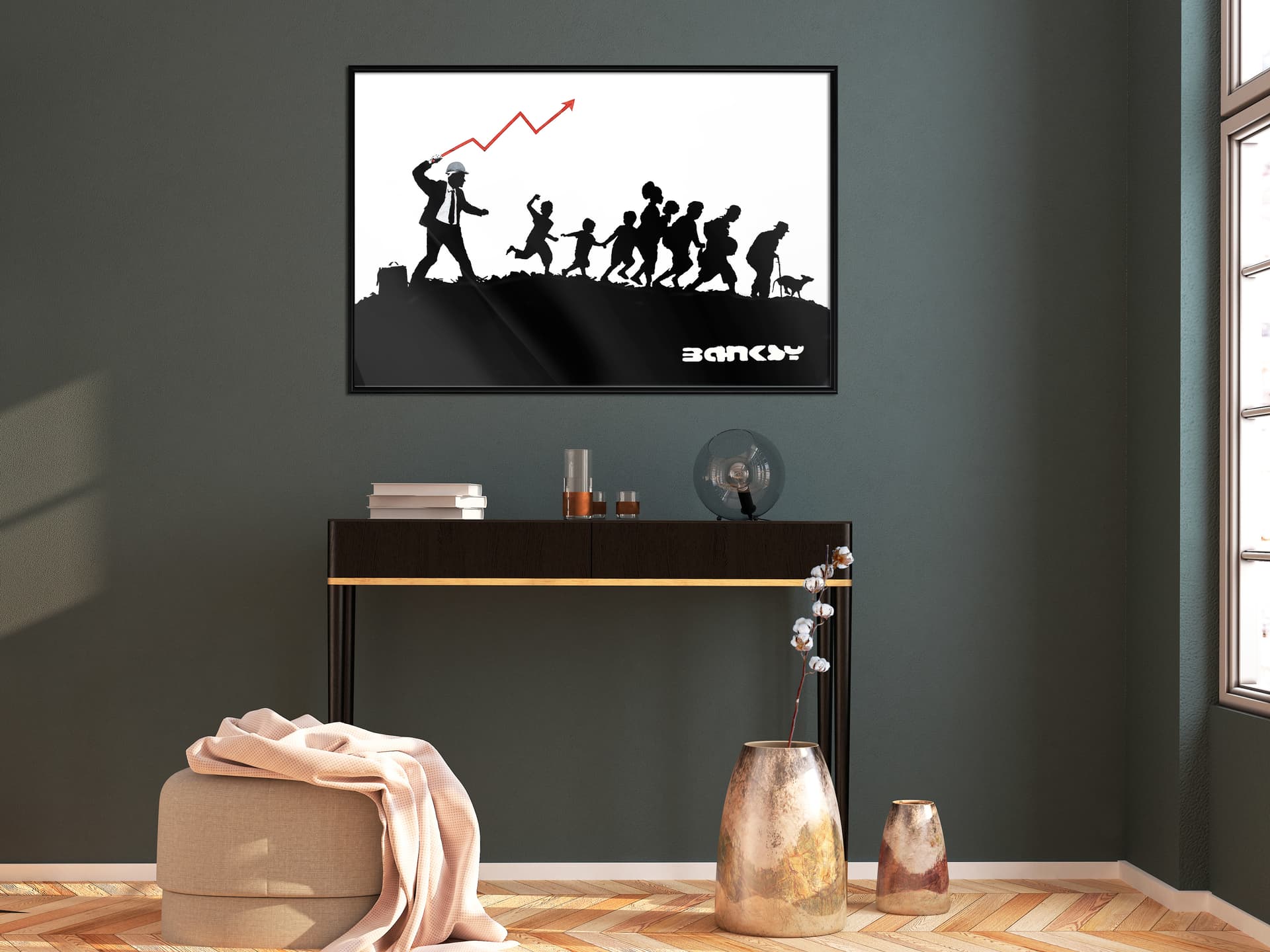 

Plakat - Banksy: The Whip (rozmiar 45x30, wykończenie Rama czarna)