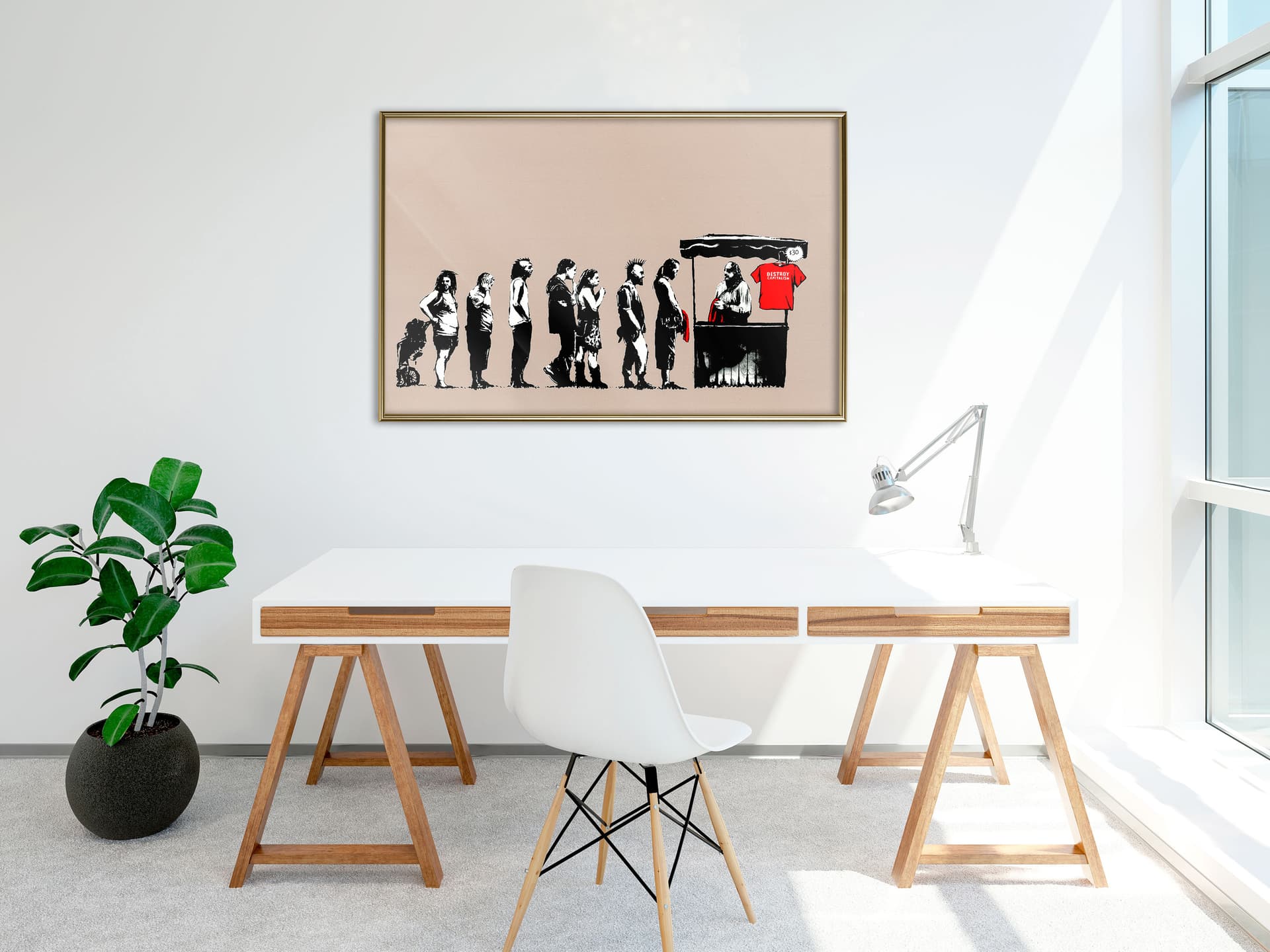 

Plakat - Banksy: Festival (rozmiar 60x40, wykończenie Rama złota)