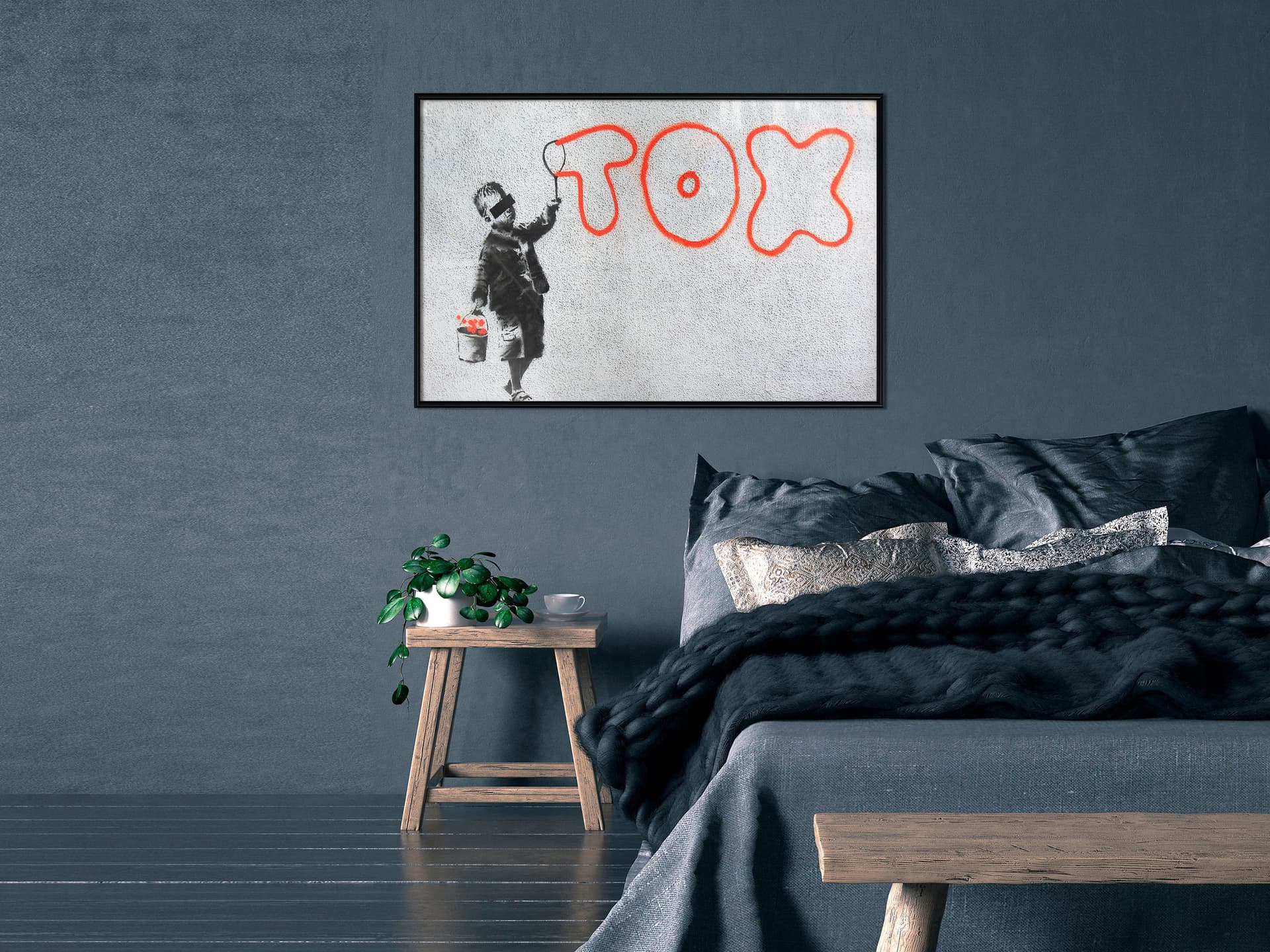 

Plakat - Banksy: Tox (rozmiar 45x30, wykończenie Rama czarna)