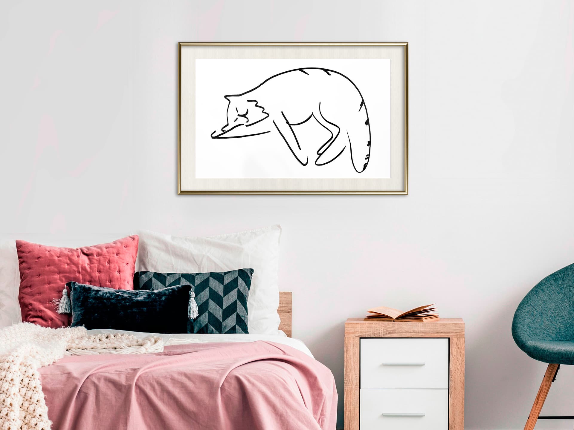 

Plakat - Zasłużony odpoczynek (rozmiar 45x30, wykończenie Rama złota z passe-partout)
