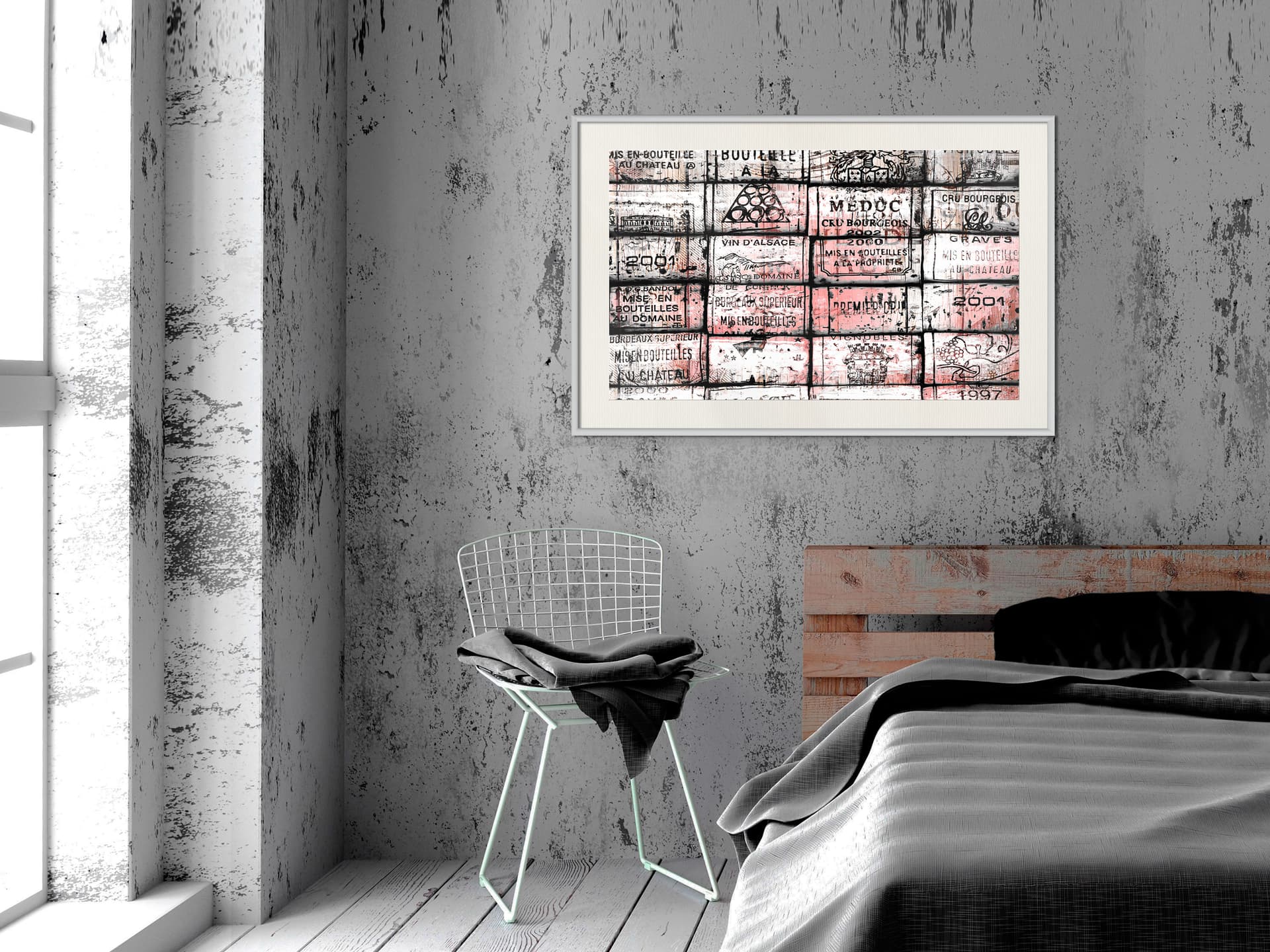 

Plakat - Historia wina (rozmiar 90x60, wykończenie Rama biała z passe-partout)