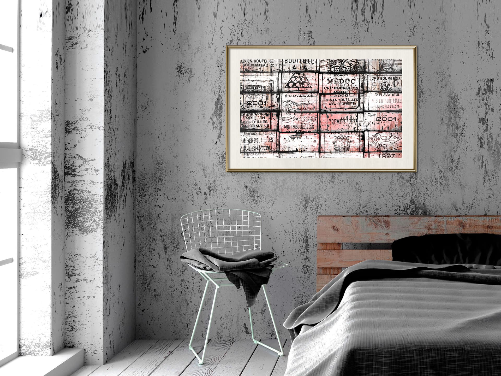 

Plakat - Historia wina (rozmiar 90x60, wykończenie Rama złota z passe-partout)