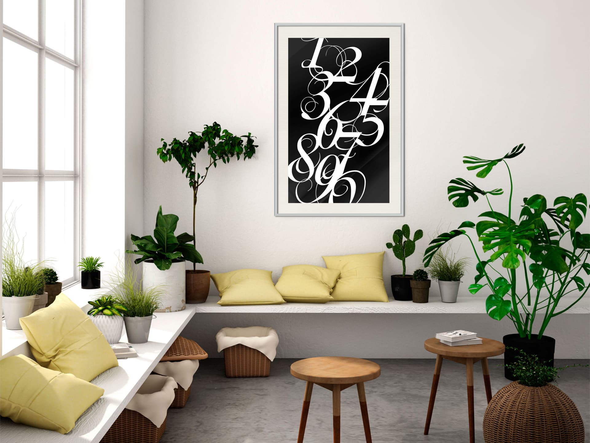 

Plakat - Alfabet cyfr (rozmiar 20x30, wykończenie Rama biała z passe-partout)