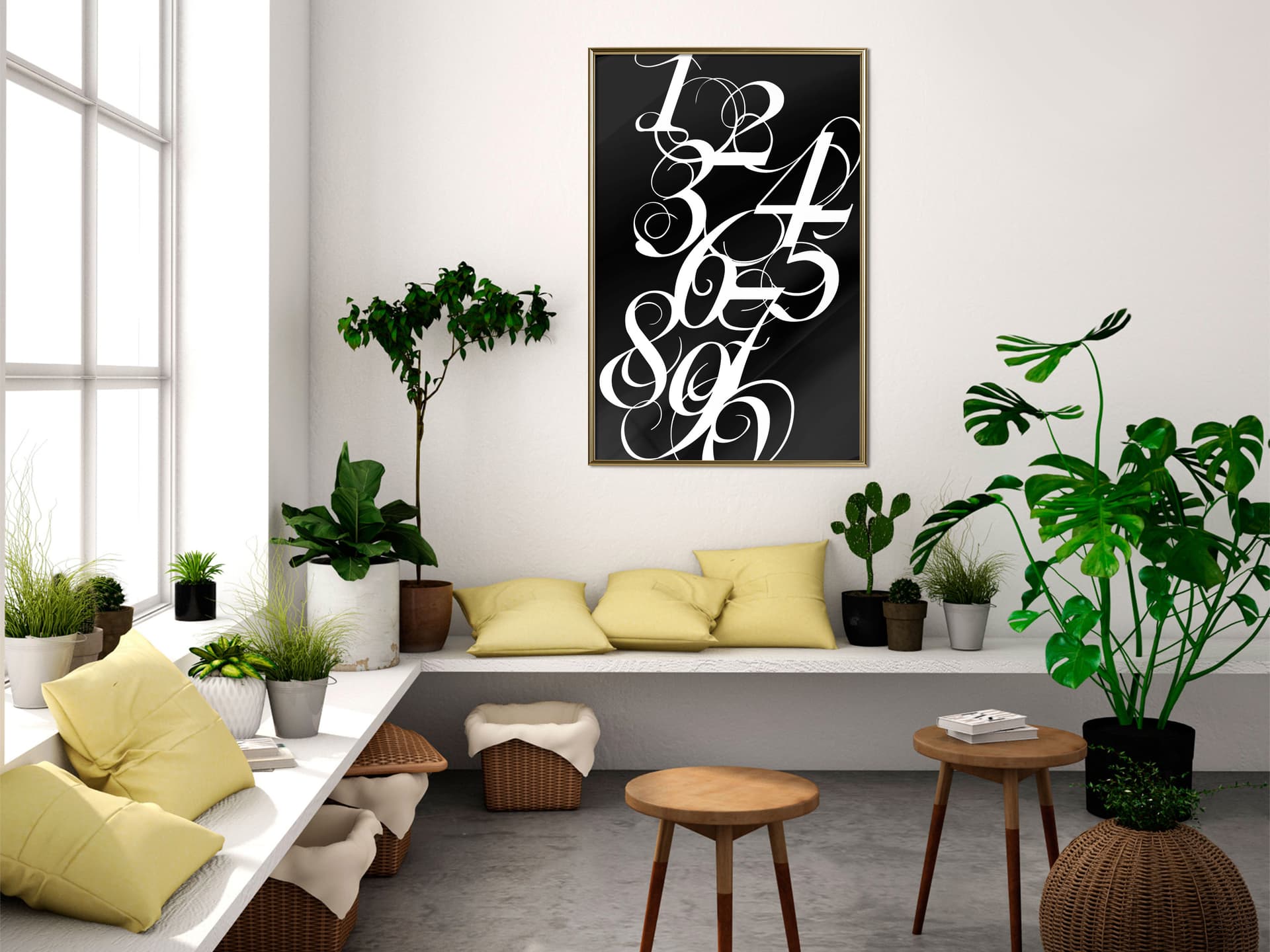

Plakat - Alfabet cyfr (rozmiar 40x60, wykończenie Rama złota)