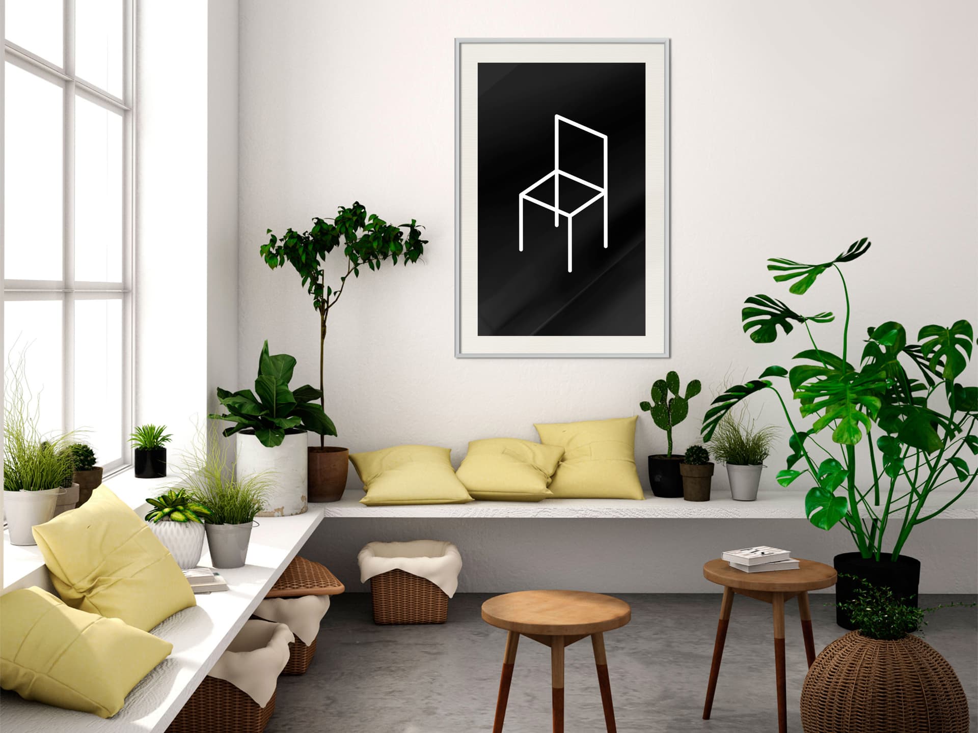 

Plakat - Moje miejsce (rozmiar 30x45, wykończenie Rama biała z passe-partout)