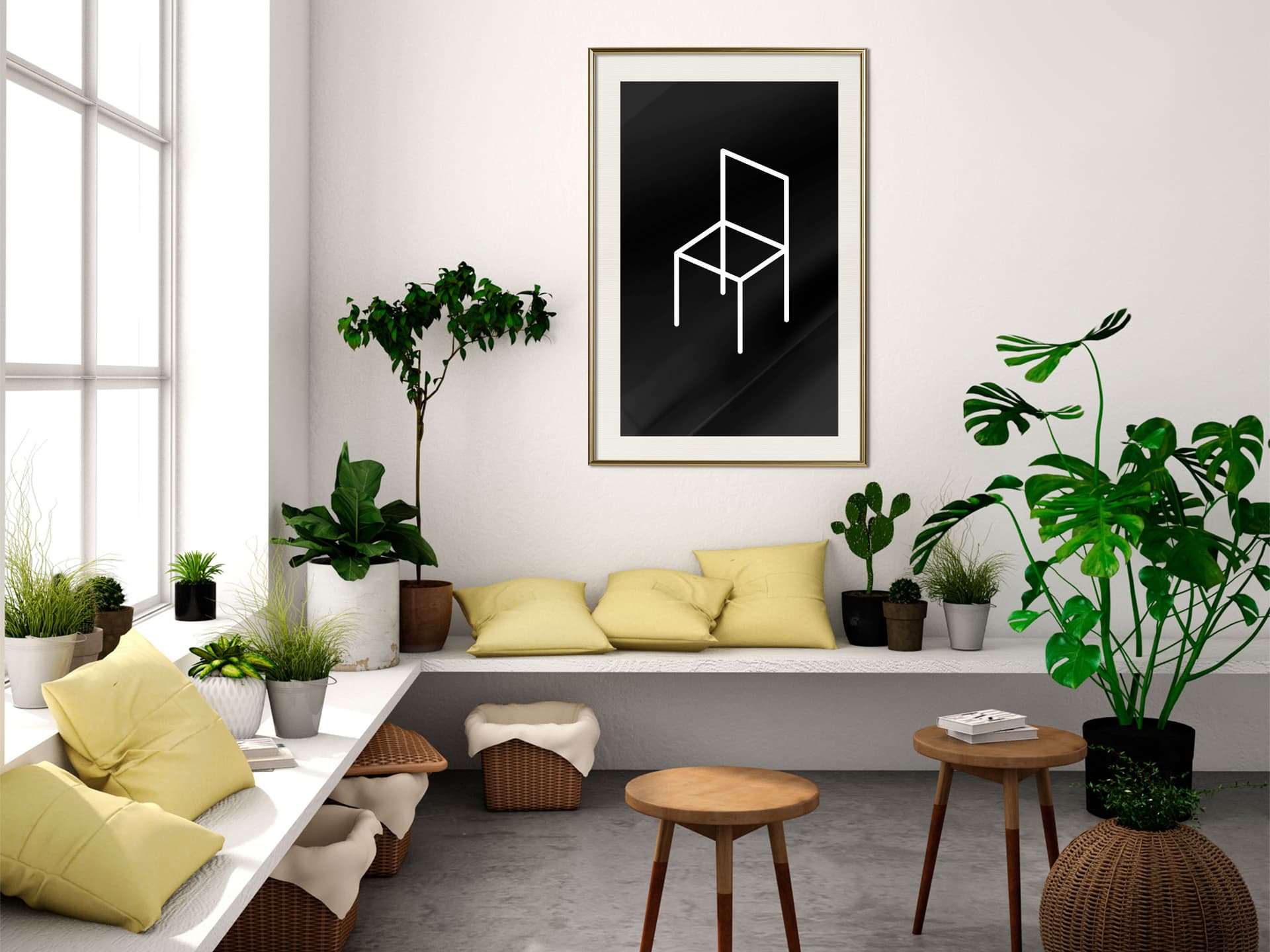 

Plakat - Moje miejsce (rozmiar 20x30, wykończenie Rama złota z passe-partout)