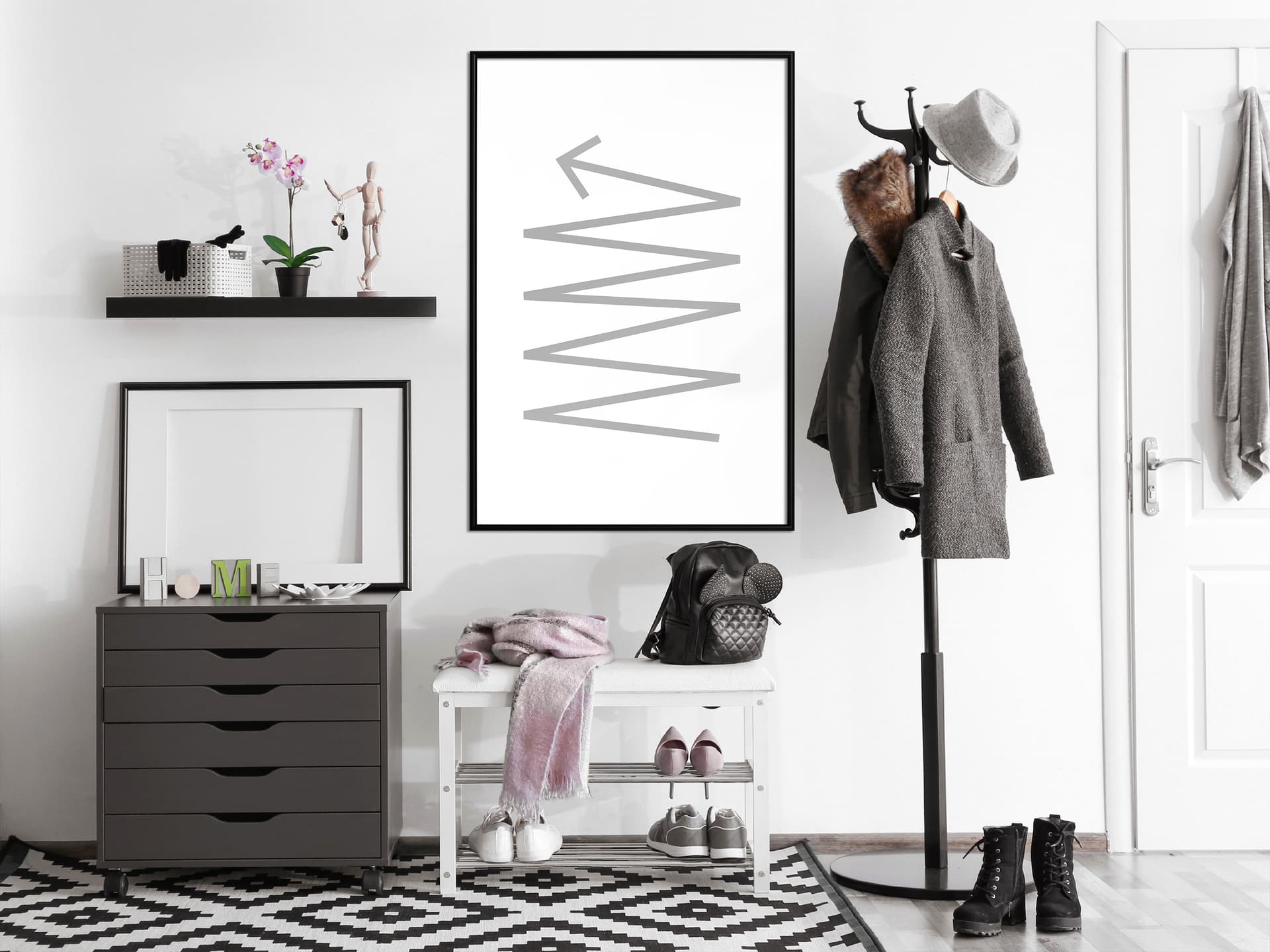 

Plakat - Zmiany kierunków (rozmiar 20x30, wykończenie Rama czarna)