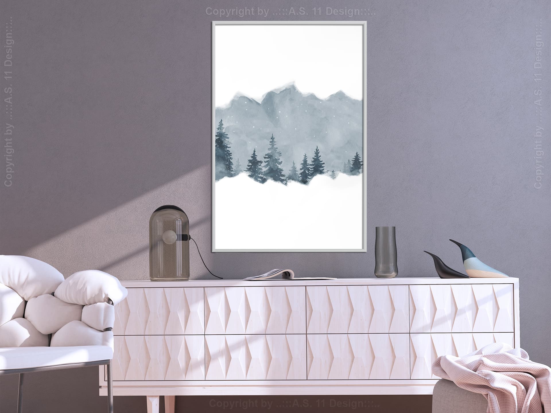 

Plakat - Tajga (rozmiar 20x30, wykończenie Rama biała)