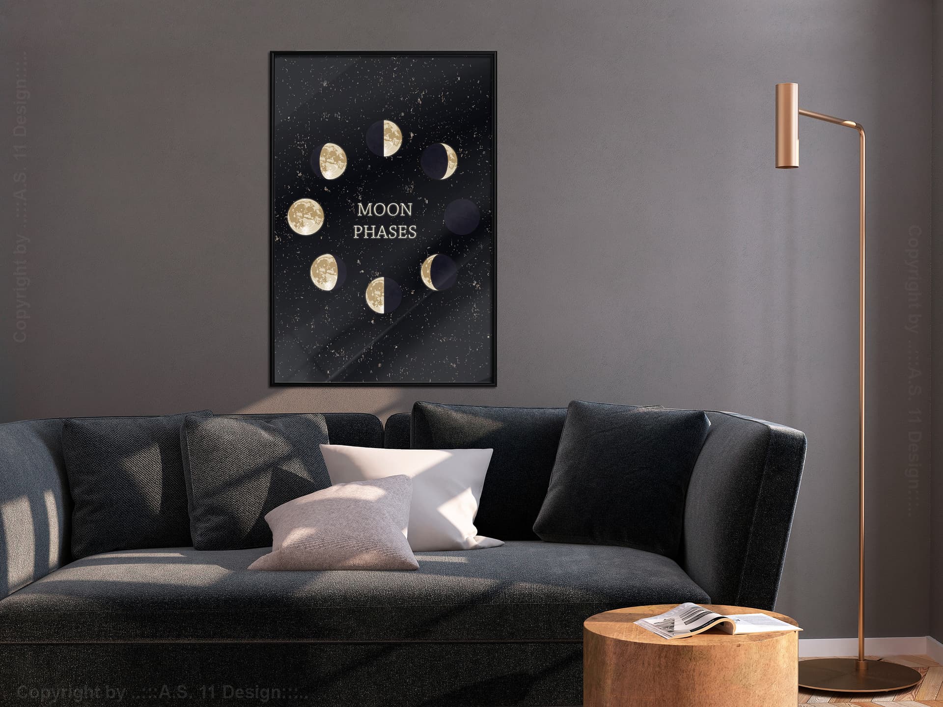 

Plakat - W rytmie księżyca (rozmiar 40x60, wykończenie Rama czarna)
