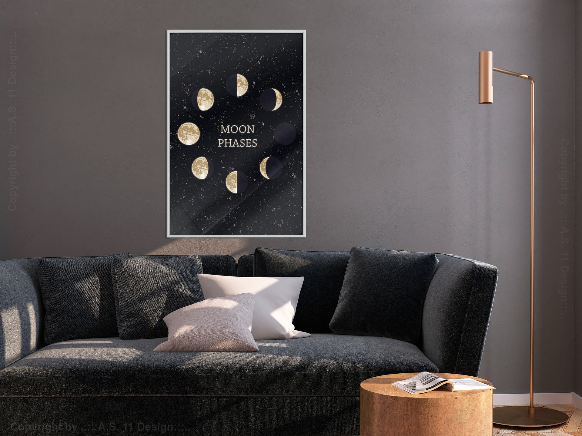 

Plakat - W rytmie księżyca (rozmiar 30x45, wykończenie Rama biała)