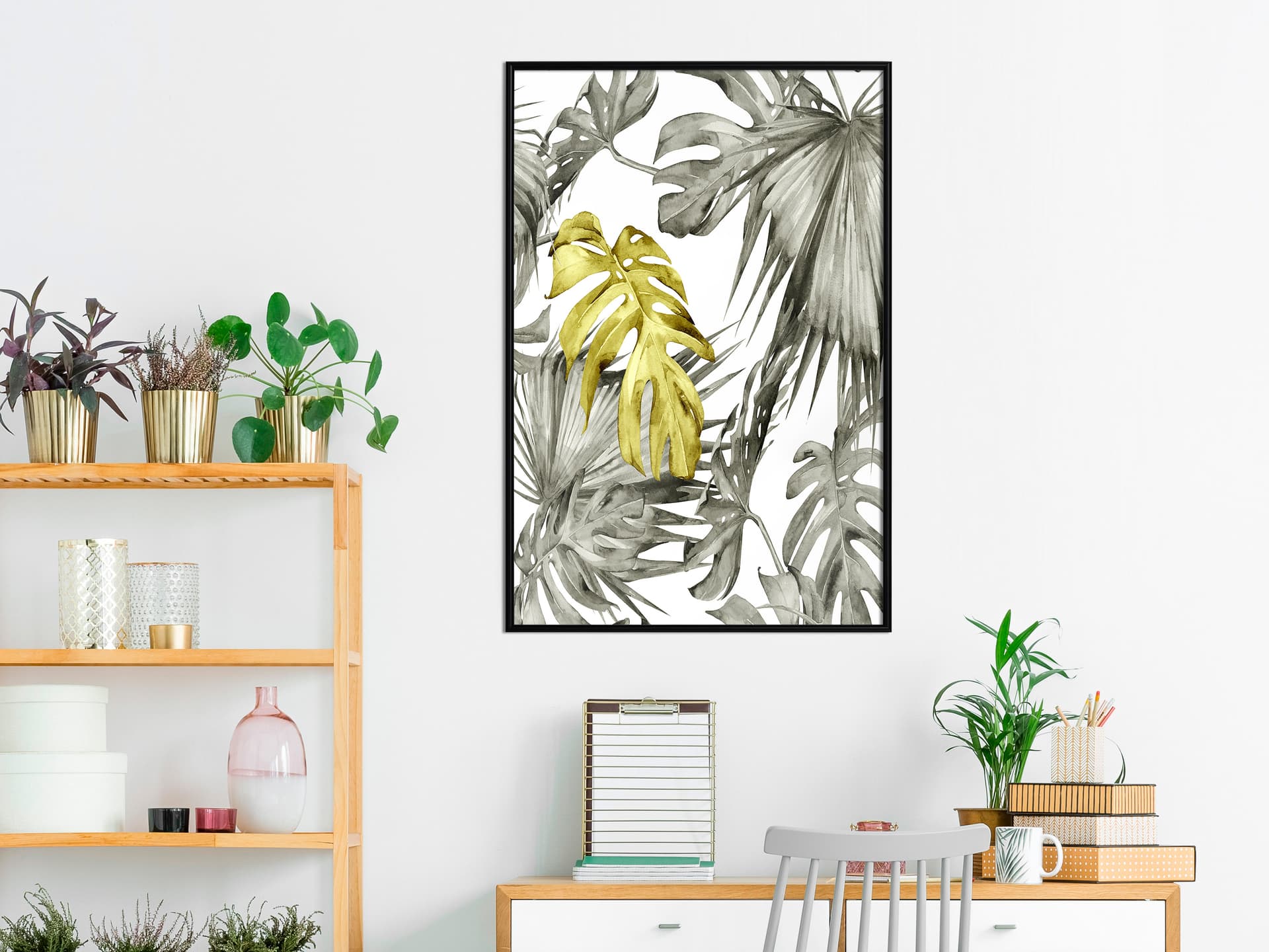 

Plakat - Wyjątkowy liść (rozmiar 30x45, wykończenie Rama czarna)