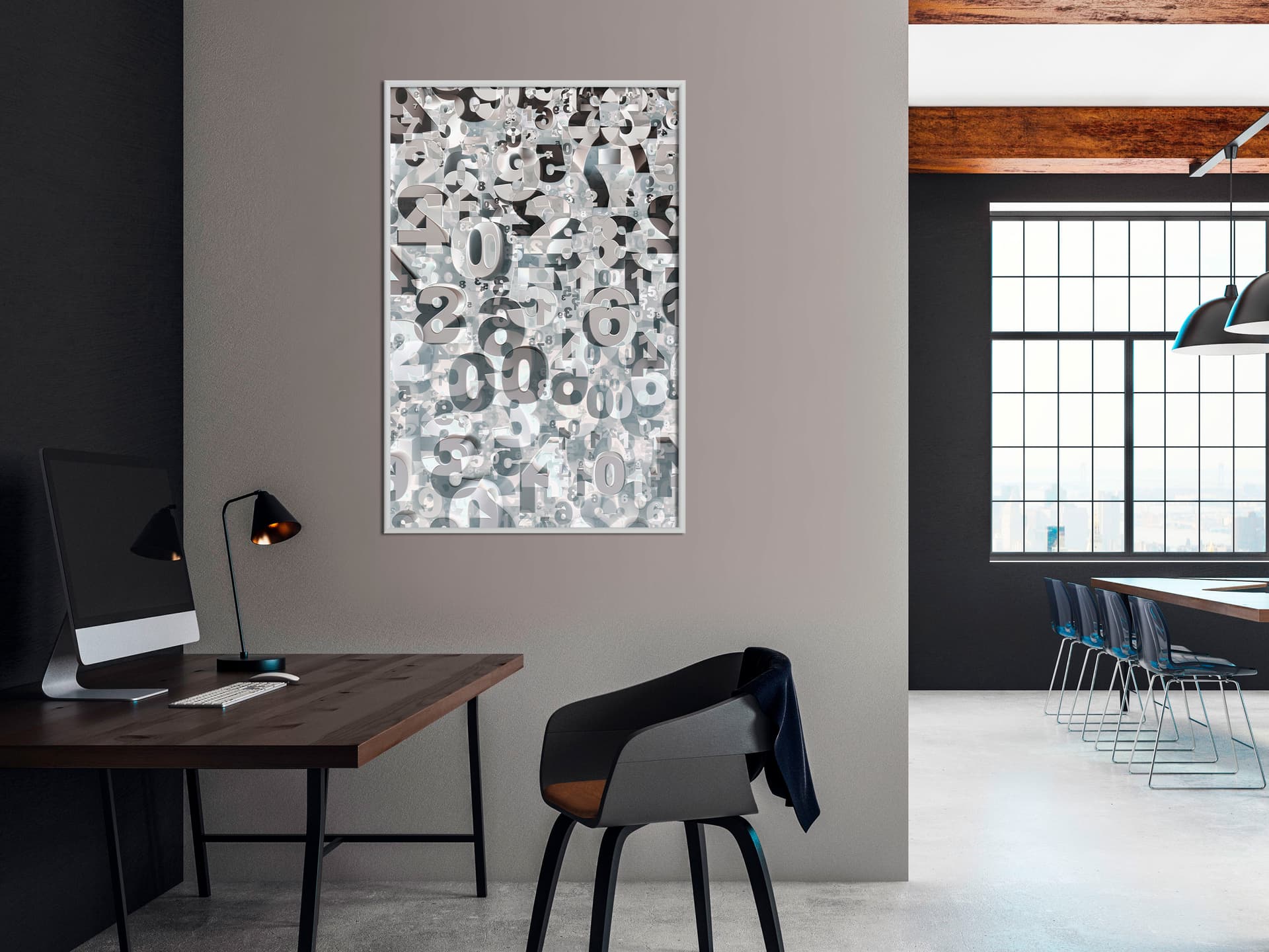 

Plakat - Cyfry (rozmiar 20x30, wykończenie Rama biała)