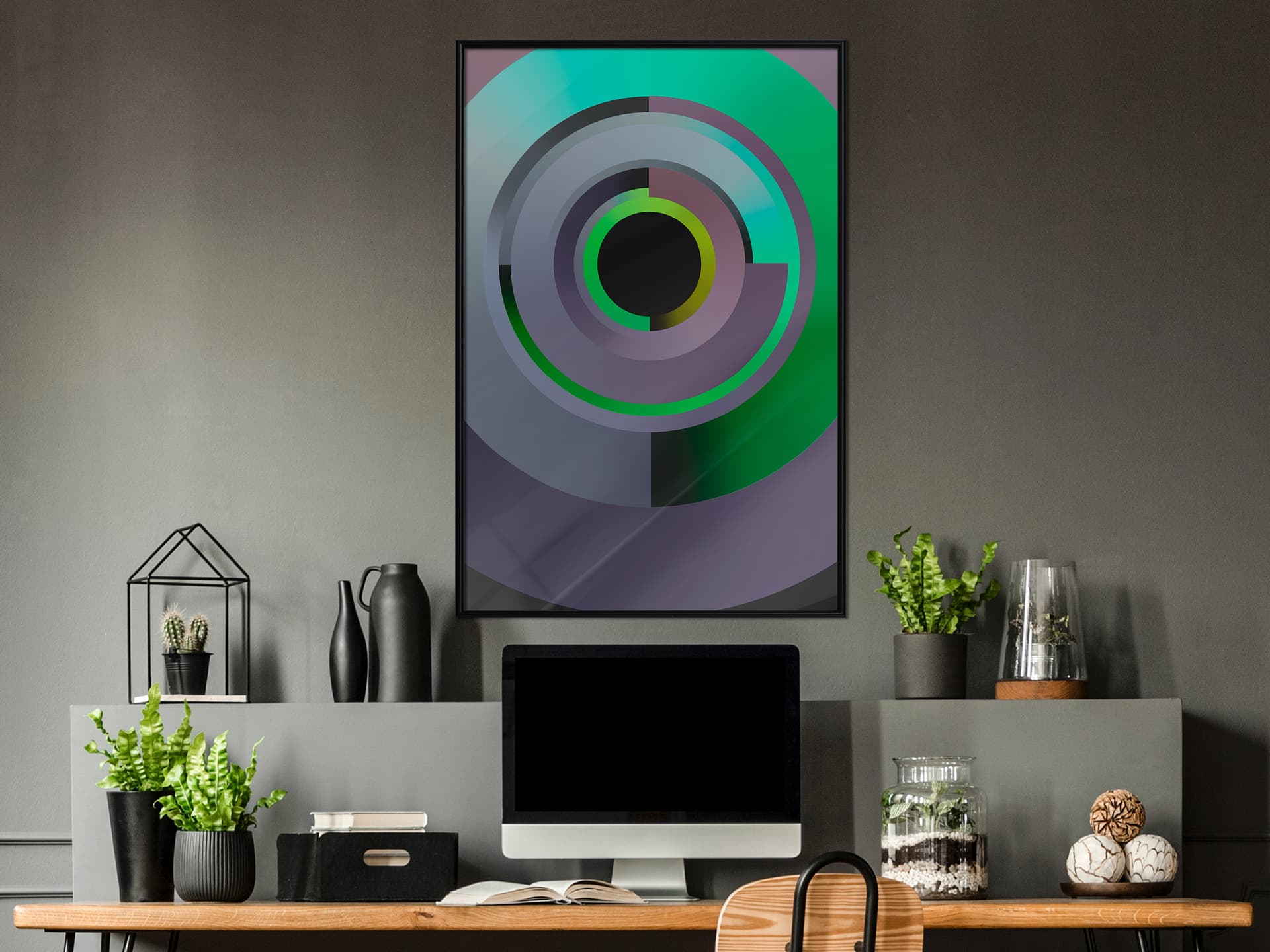 

Plakat - Zielona płyta (rozmiar 20x30, wykończenie Rama czarna)