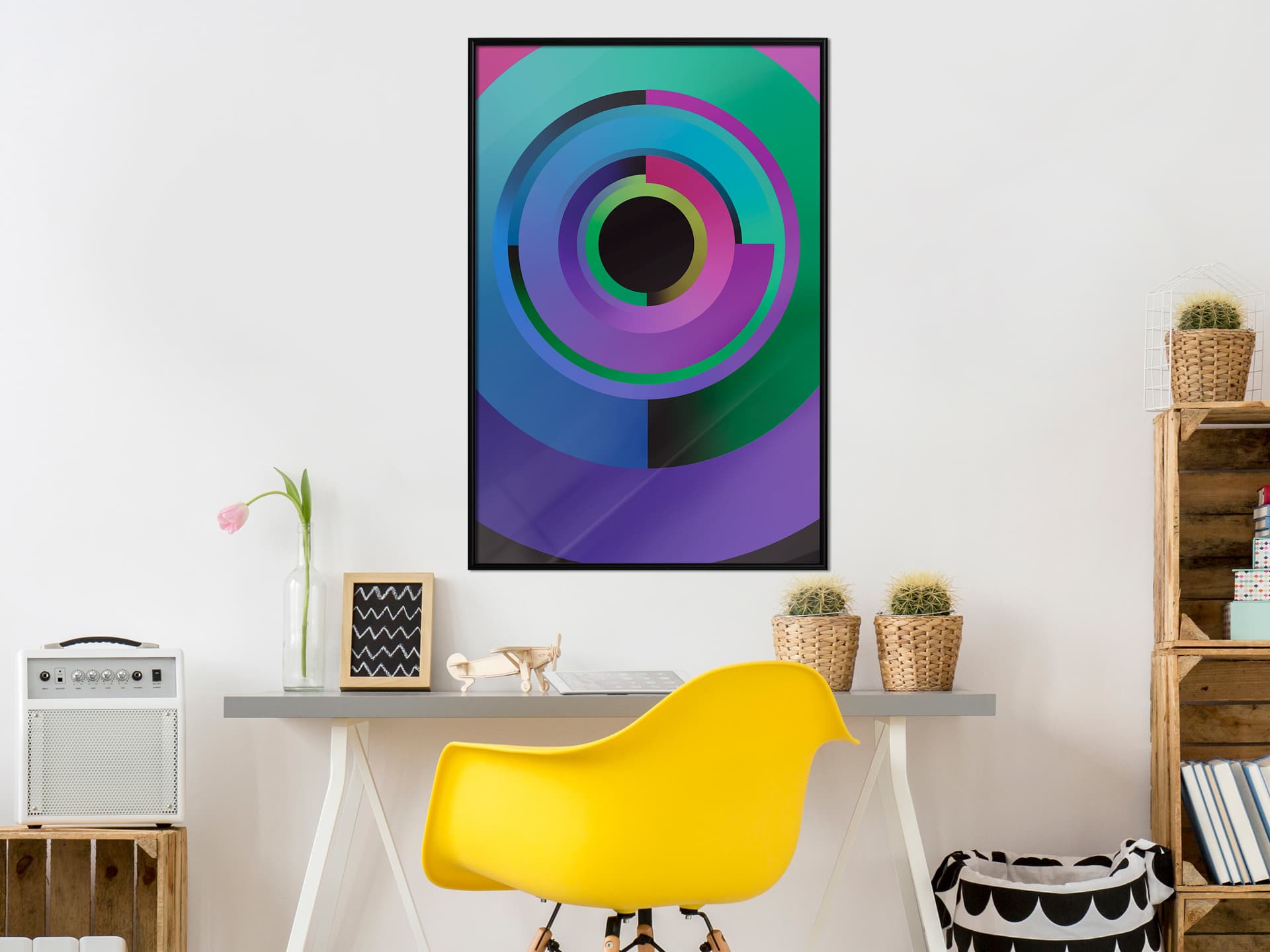 

Plakat - Złączeni kolorem (rozmiar 20x30, wykończenie Rama czarna)