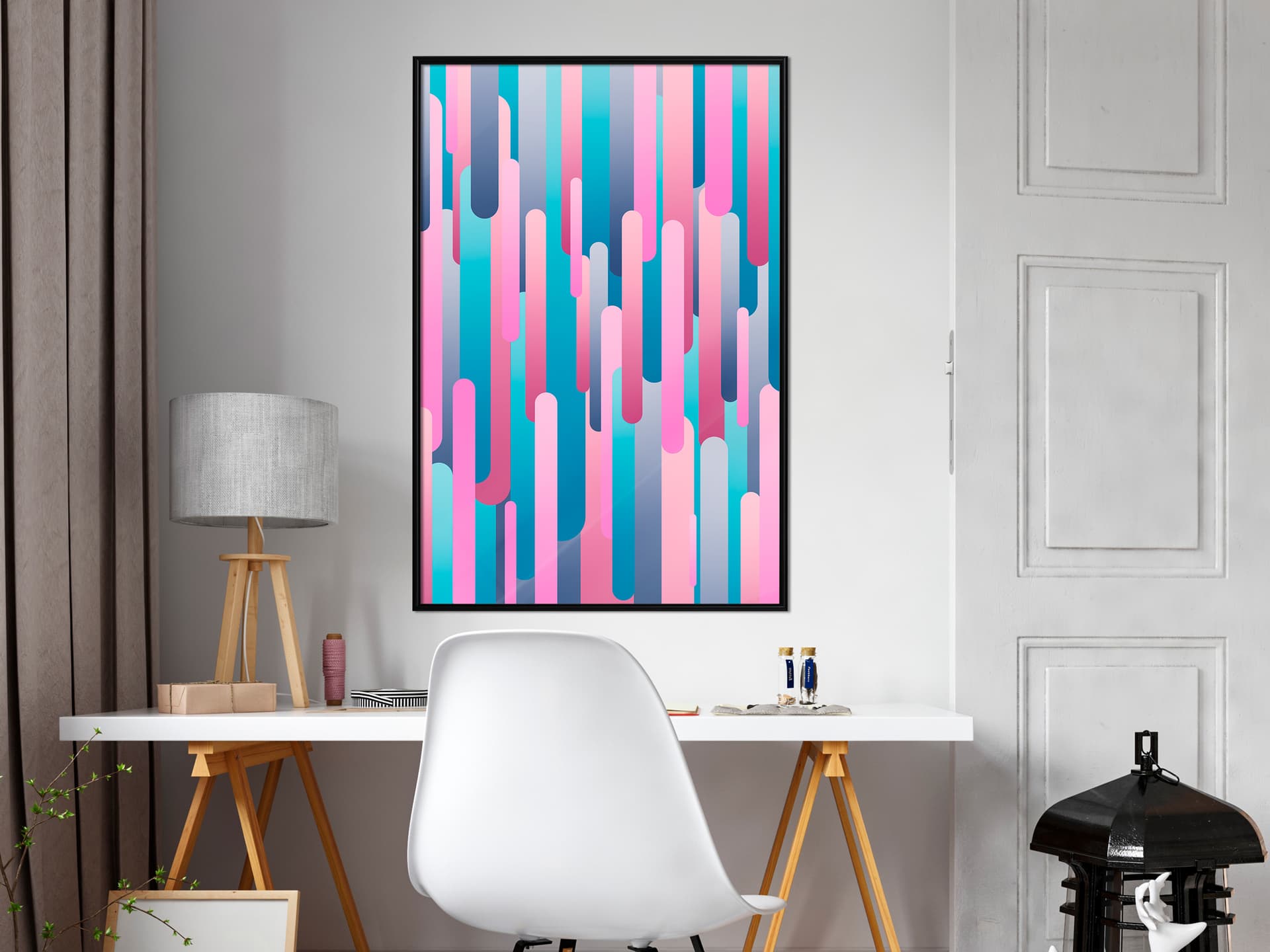 

Plakat - Abstrakcyjne drapacze chmur (rozmiar 20x30, wykończenie Rama czarna)