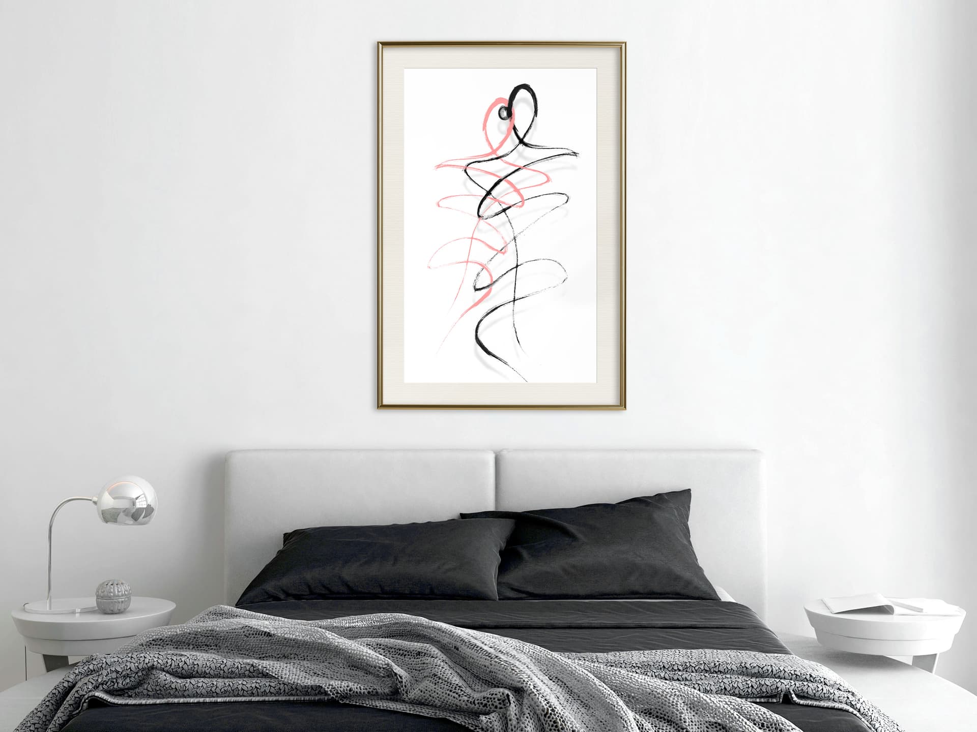 

Plakat - Taniec dusz (rozmiar 20x30, wykończenie Rama złota z passe-partout)