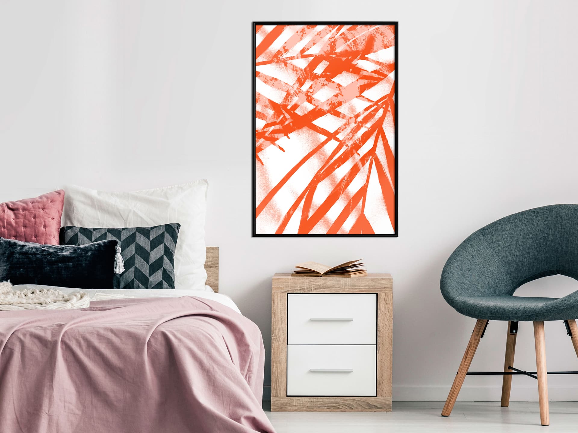 

Plakat - Rozżarzony liść (rozmiar 20x30, wykończenie Rama czarna)