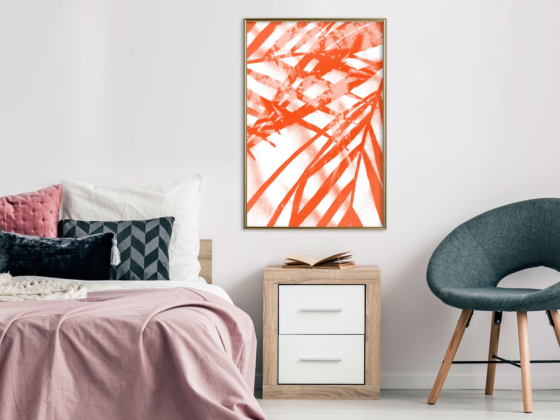 

Plakat - Rozżarzony liść (rozmiar 30x45, wykończenie Rama złota)