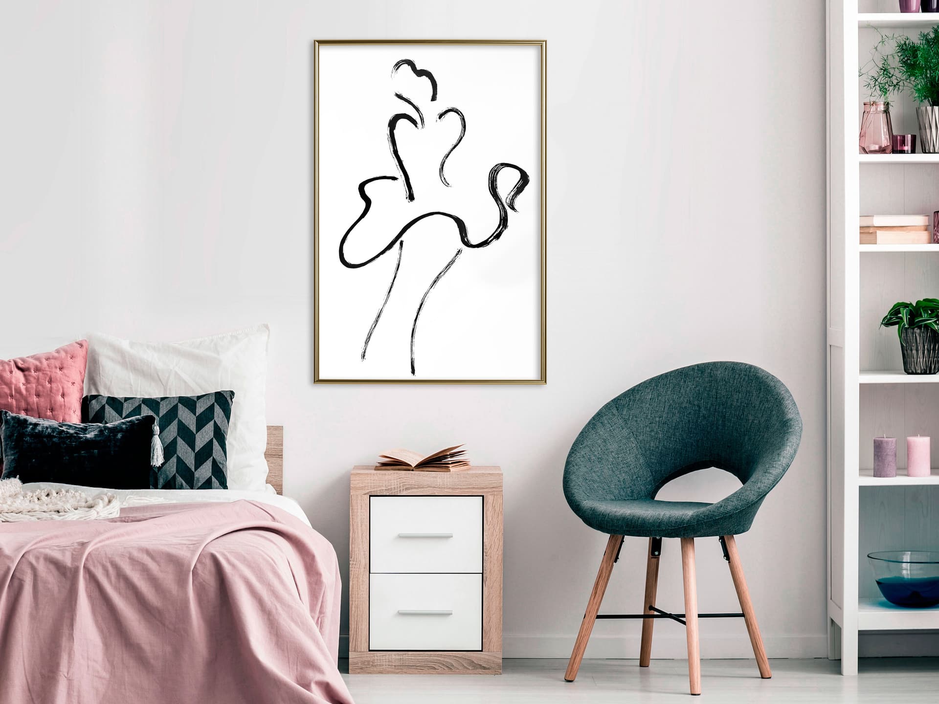 

Plakat - Kontur Marilyn (rozmiar 20x30, wykończenie Rama złota)