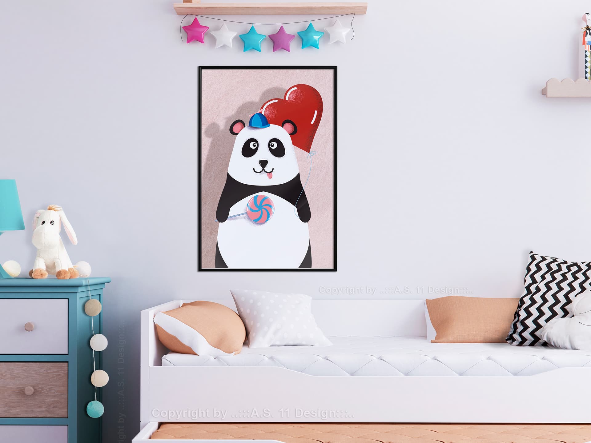 

Plakat - Szczęśliwa panda (rozmiar 40x60, wykończenie Rama czarna)