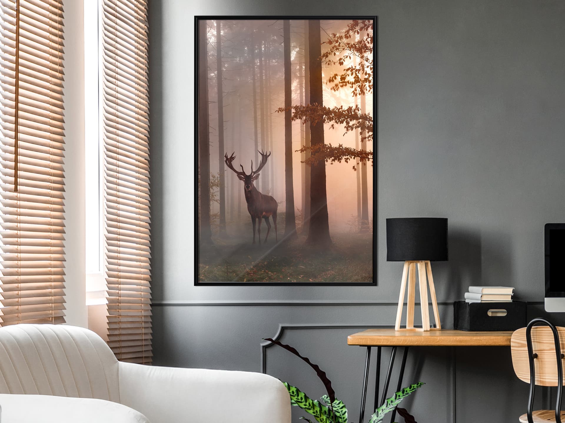 

Plakat - Leśne zacisze (rozmiar 30x45, wykończenie Rama czarna)